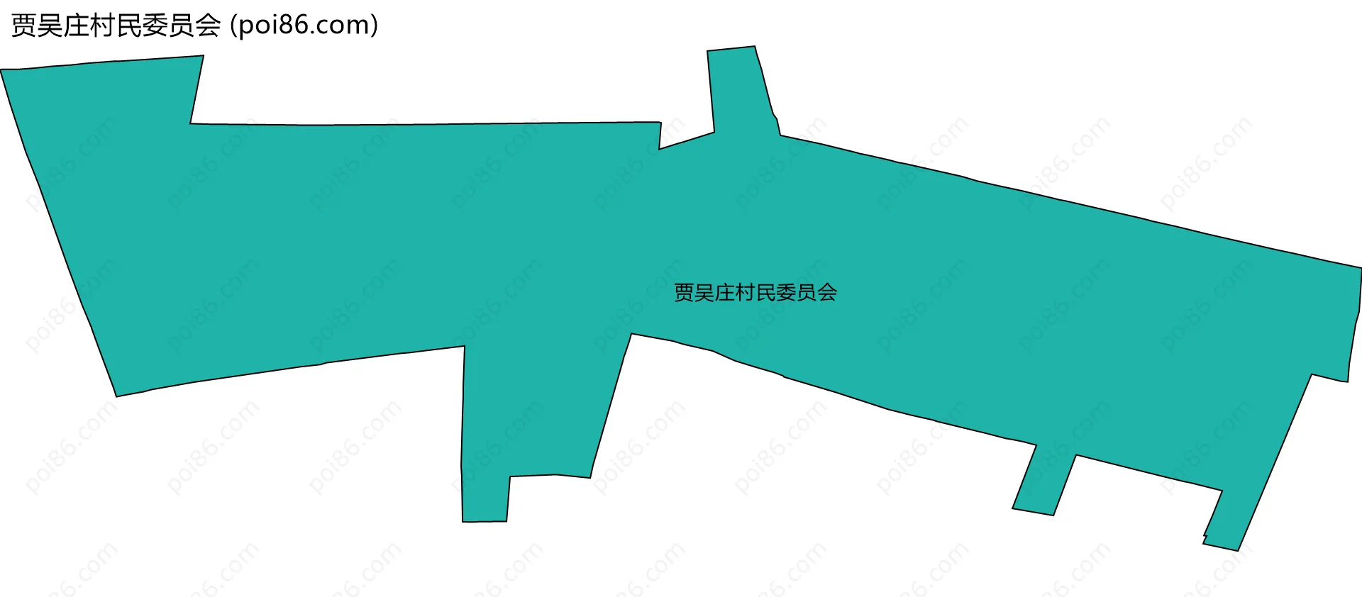 贾吴庄村民委员会边界地图