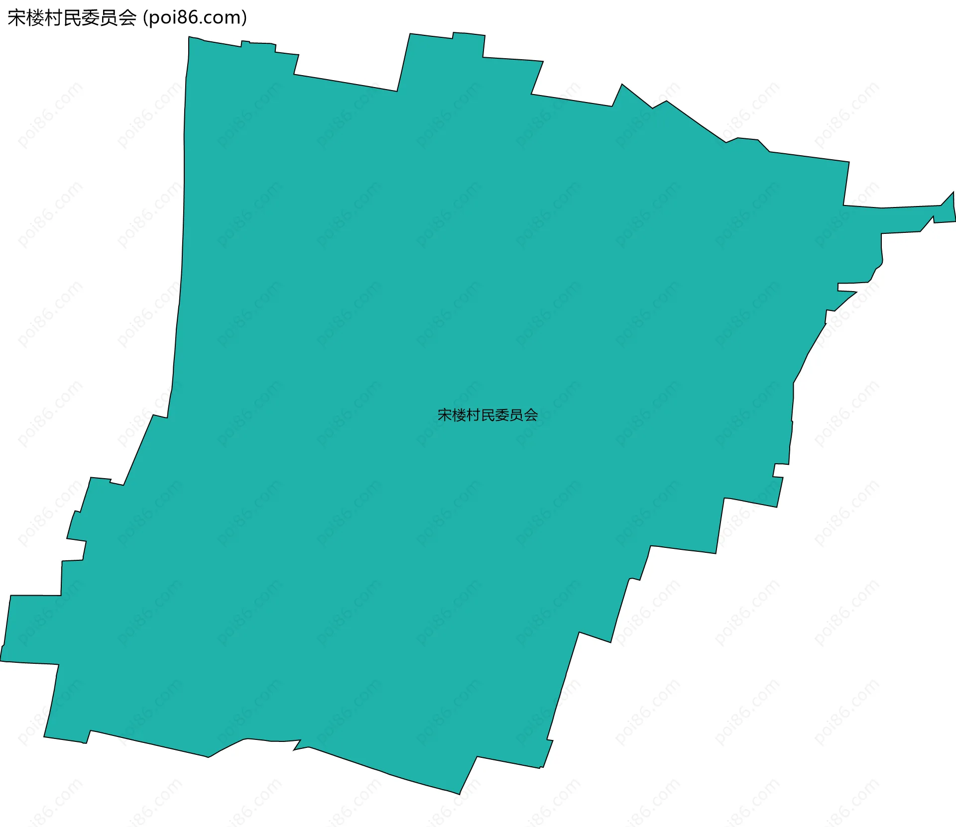 宋楼村民委员会边界地图