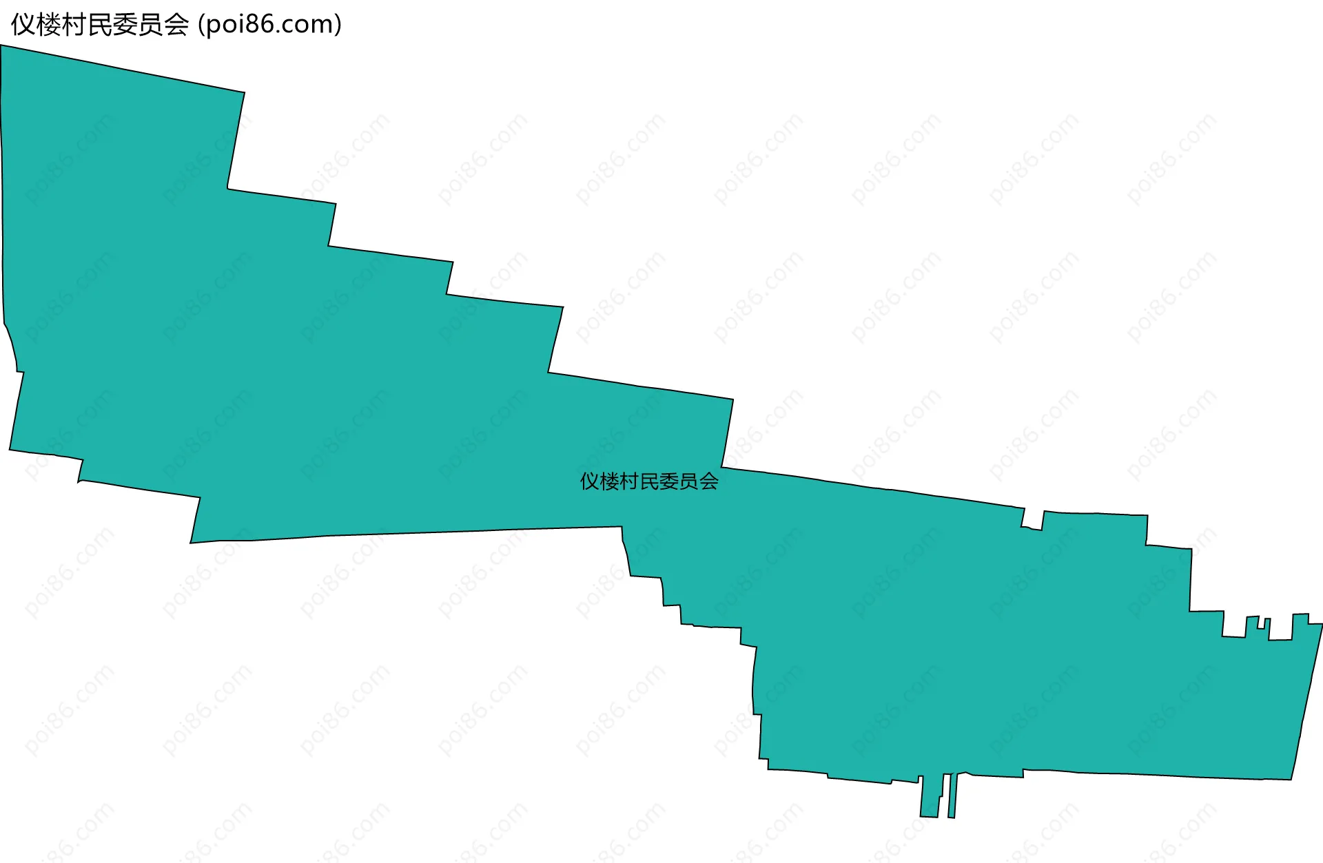 仪楼村民委员会边界地图