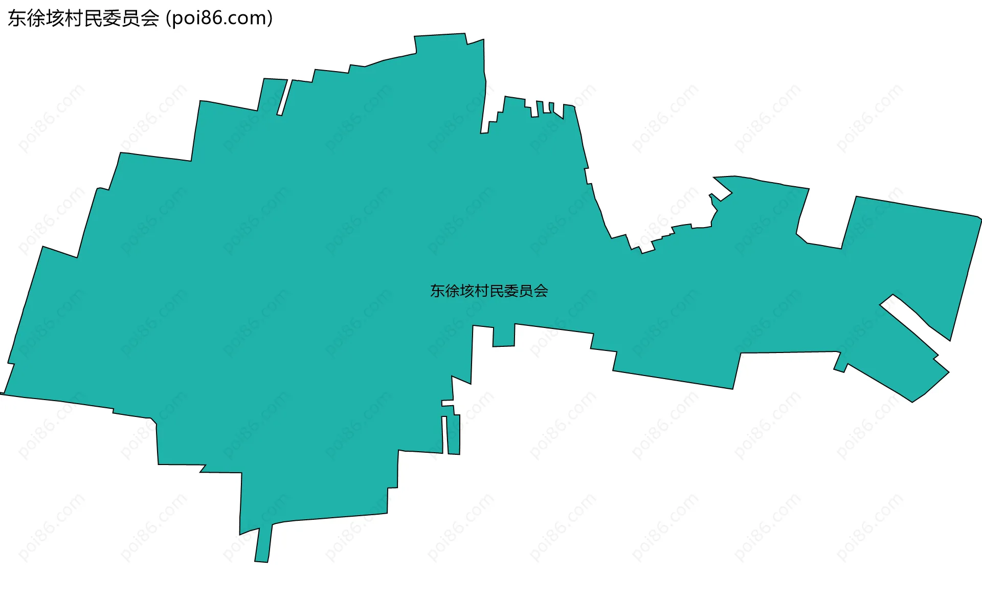 东徐垓村民委员会边界地图