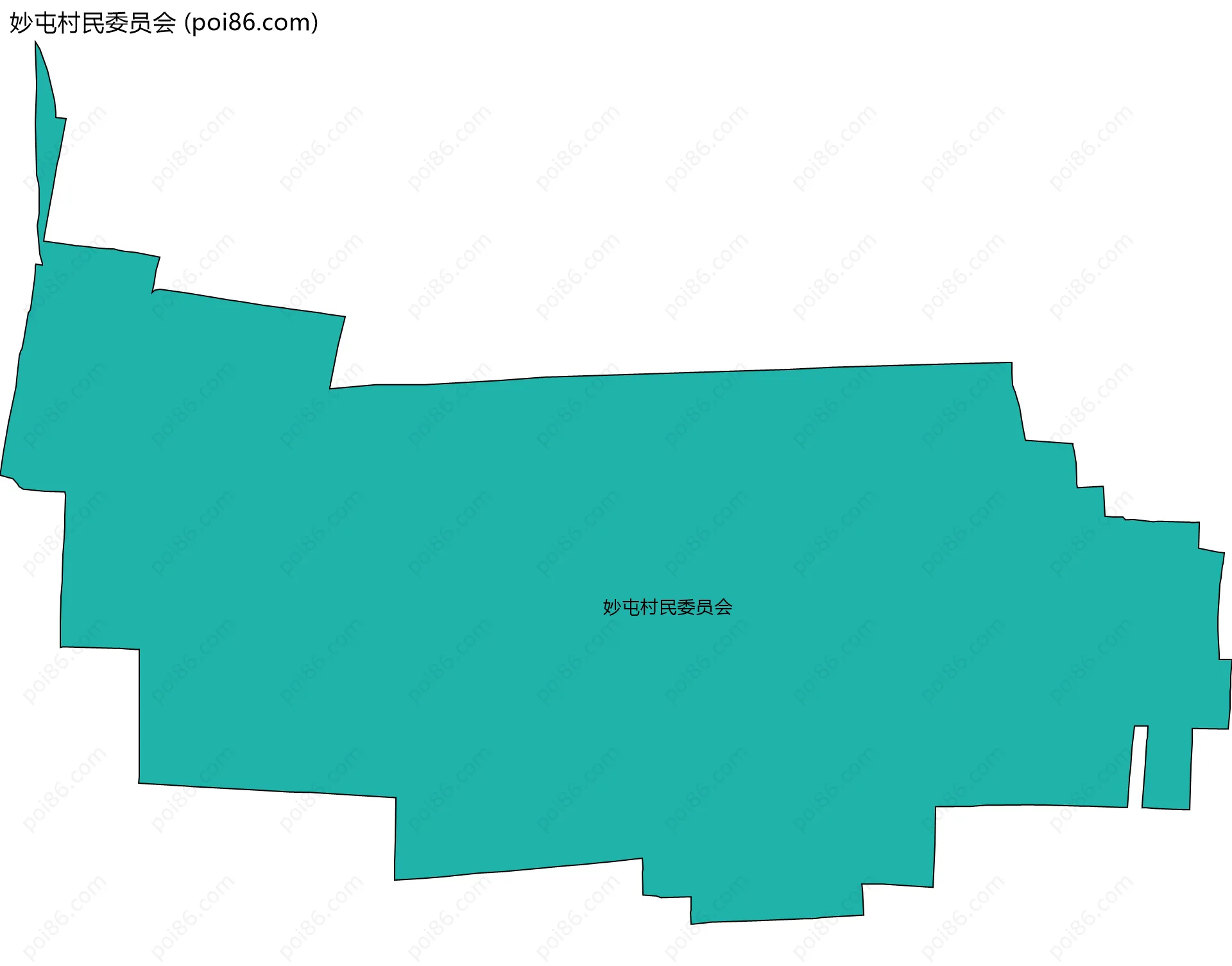 妙屯村民委员会边界地图