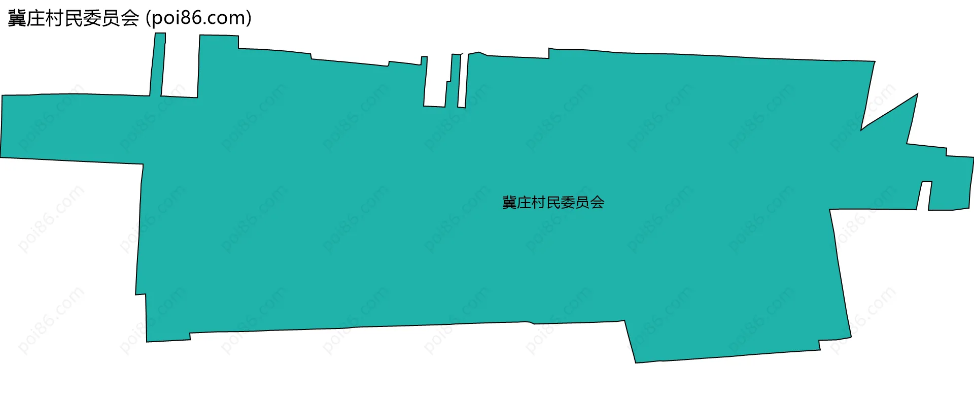 冀庄村民委员会边界地图