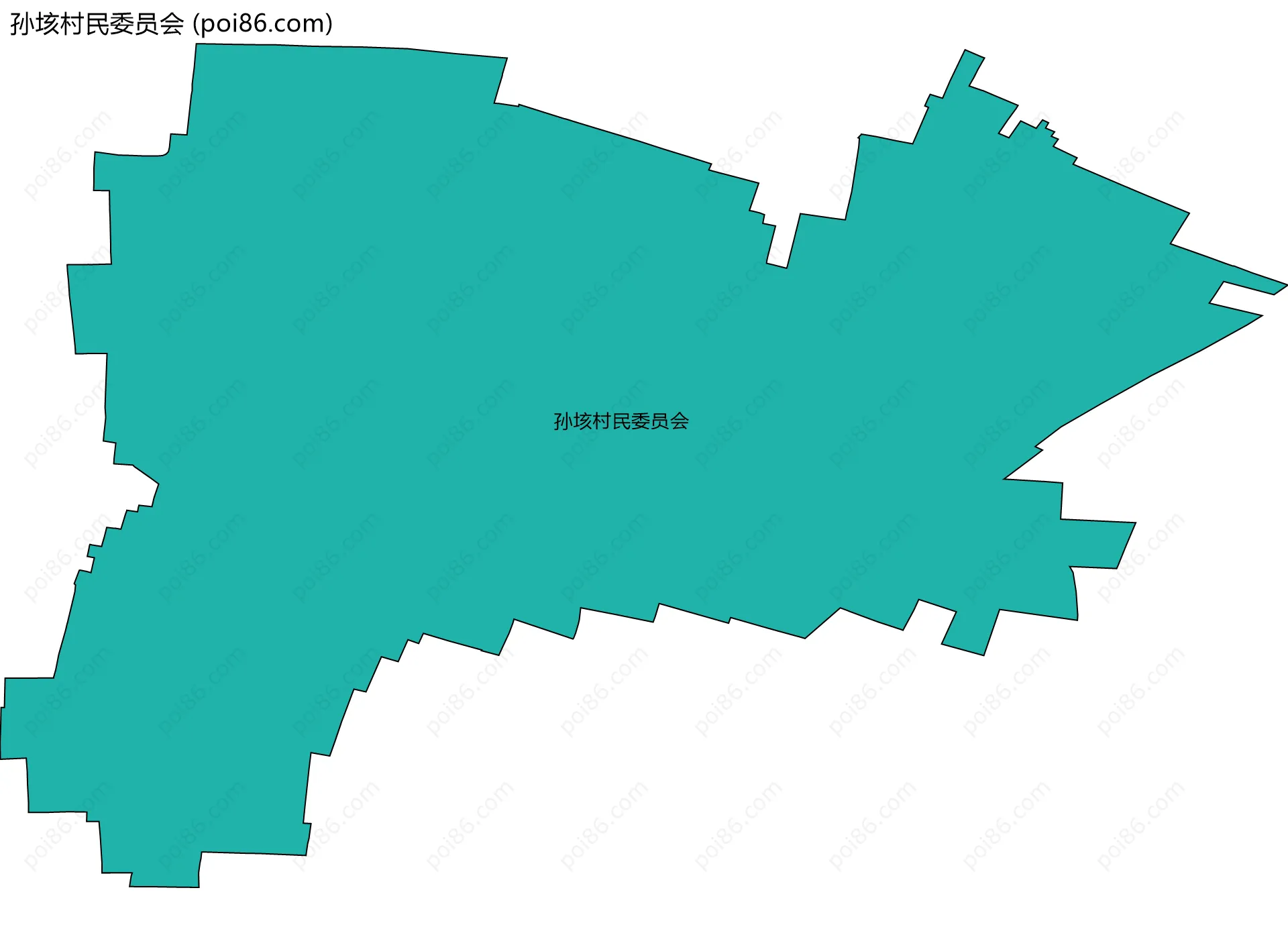孙垓村民委员会边界地图