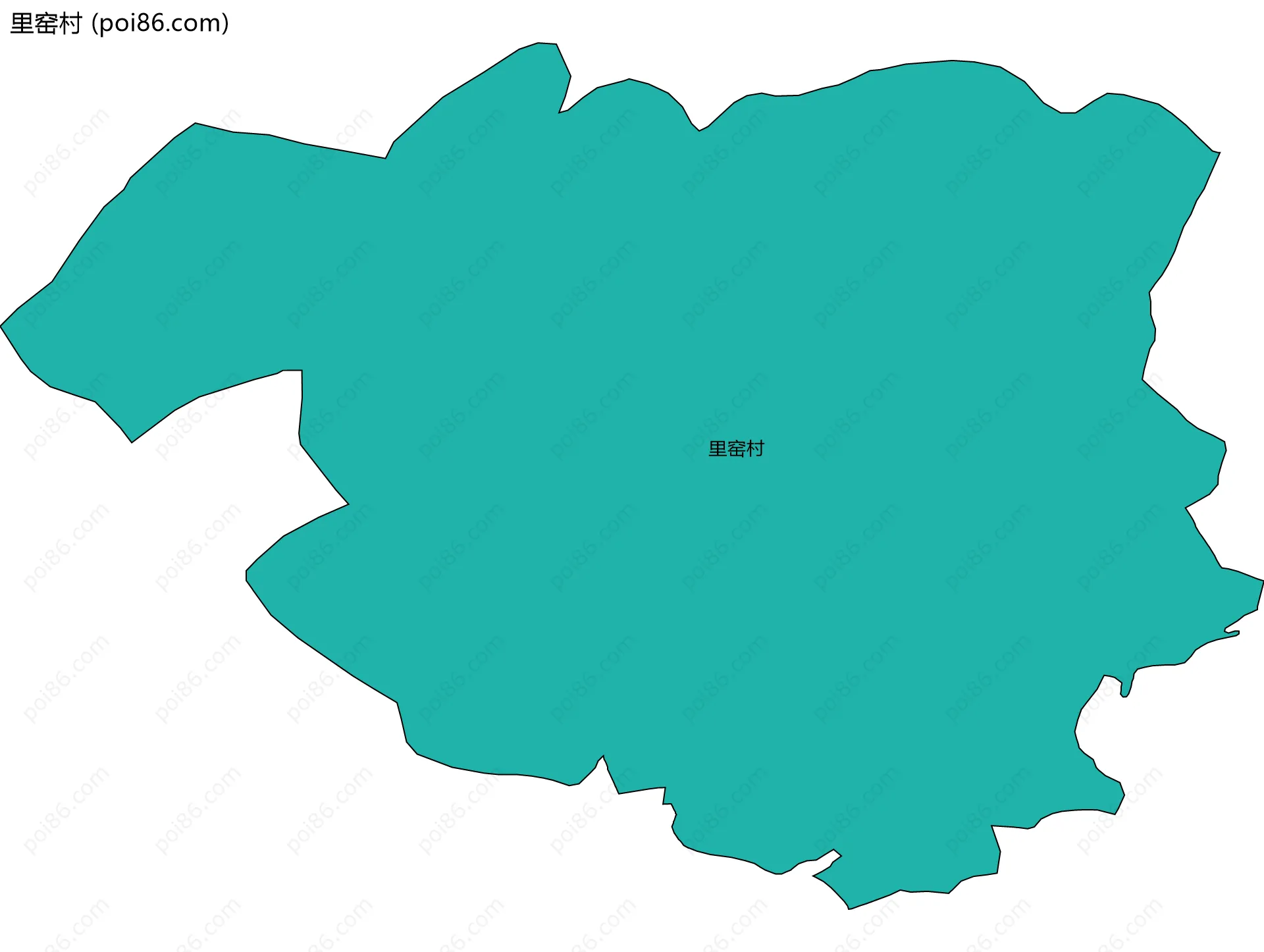 里窑村边界地图