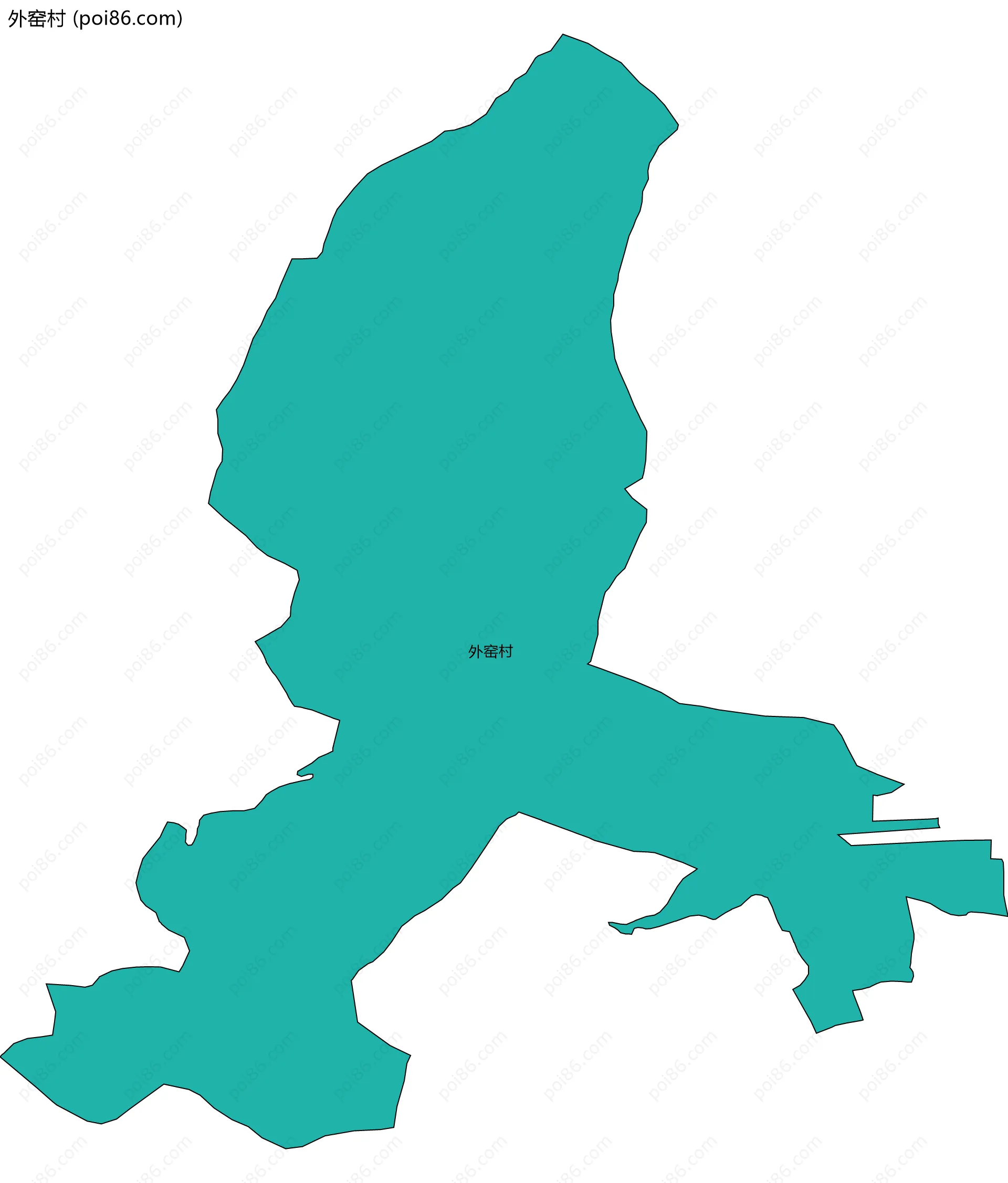 外窑村边界地图