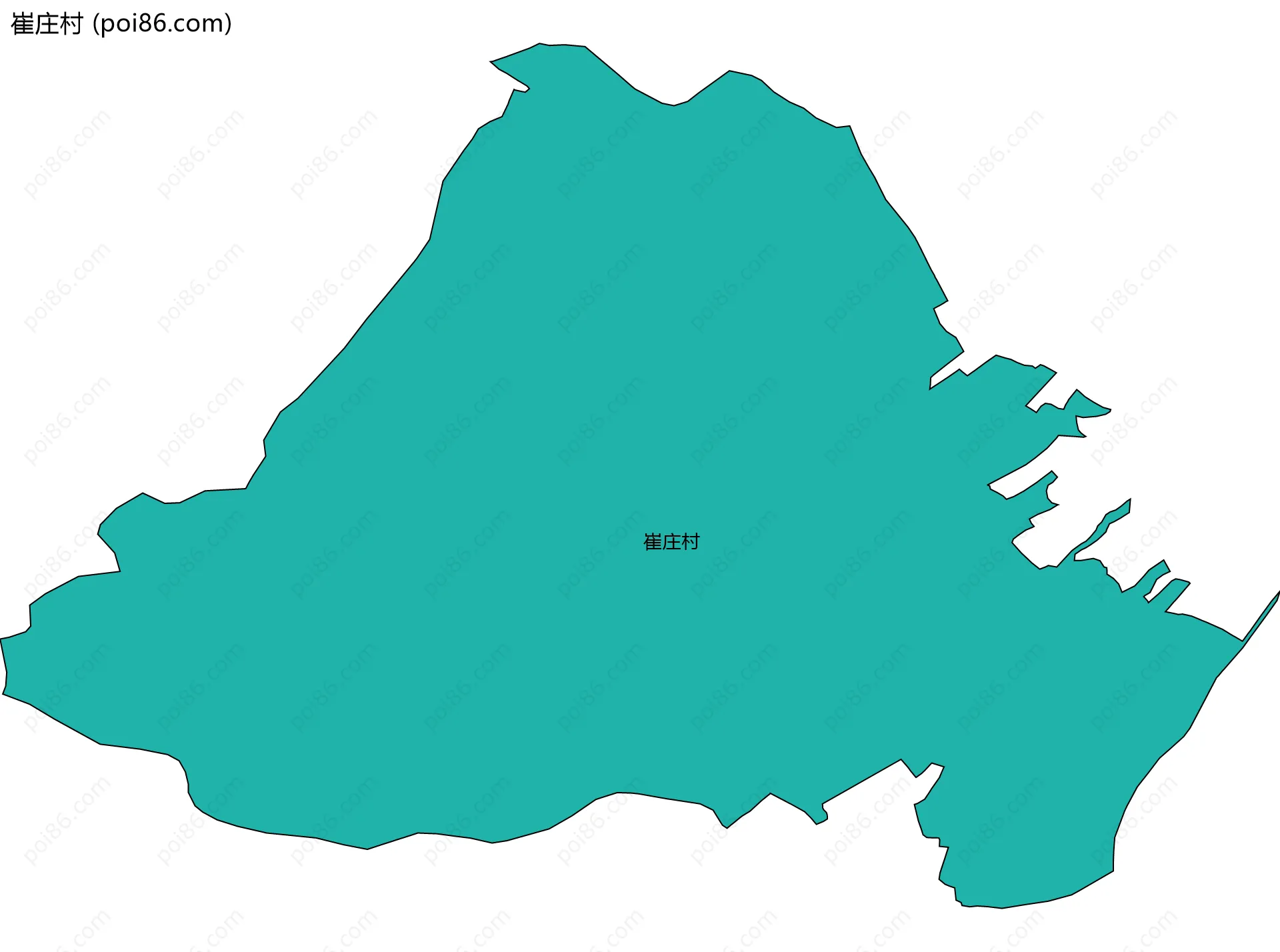 崔庄村边界地图