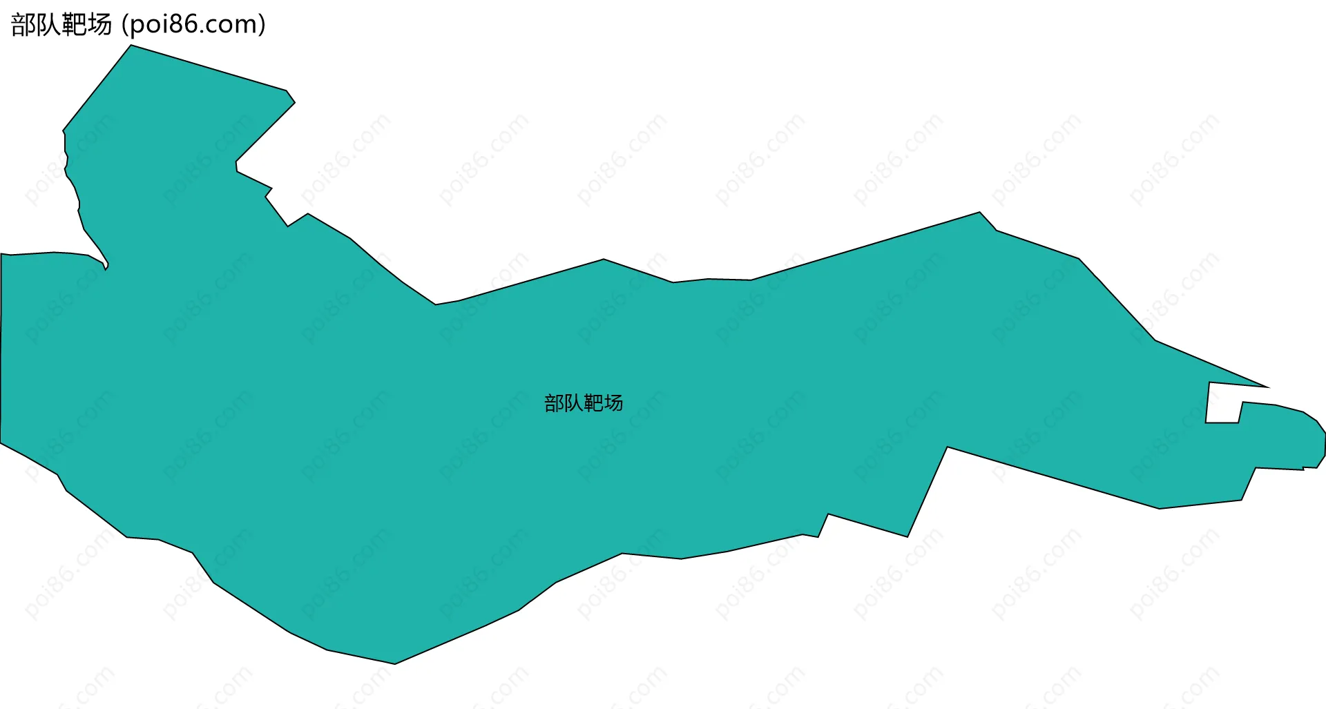 部队靶场边界地图