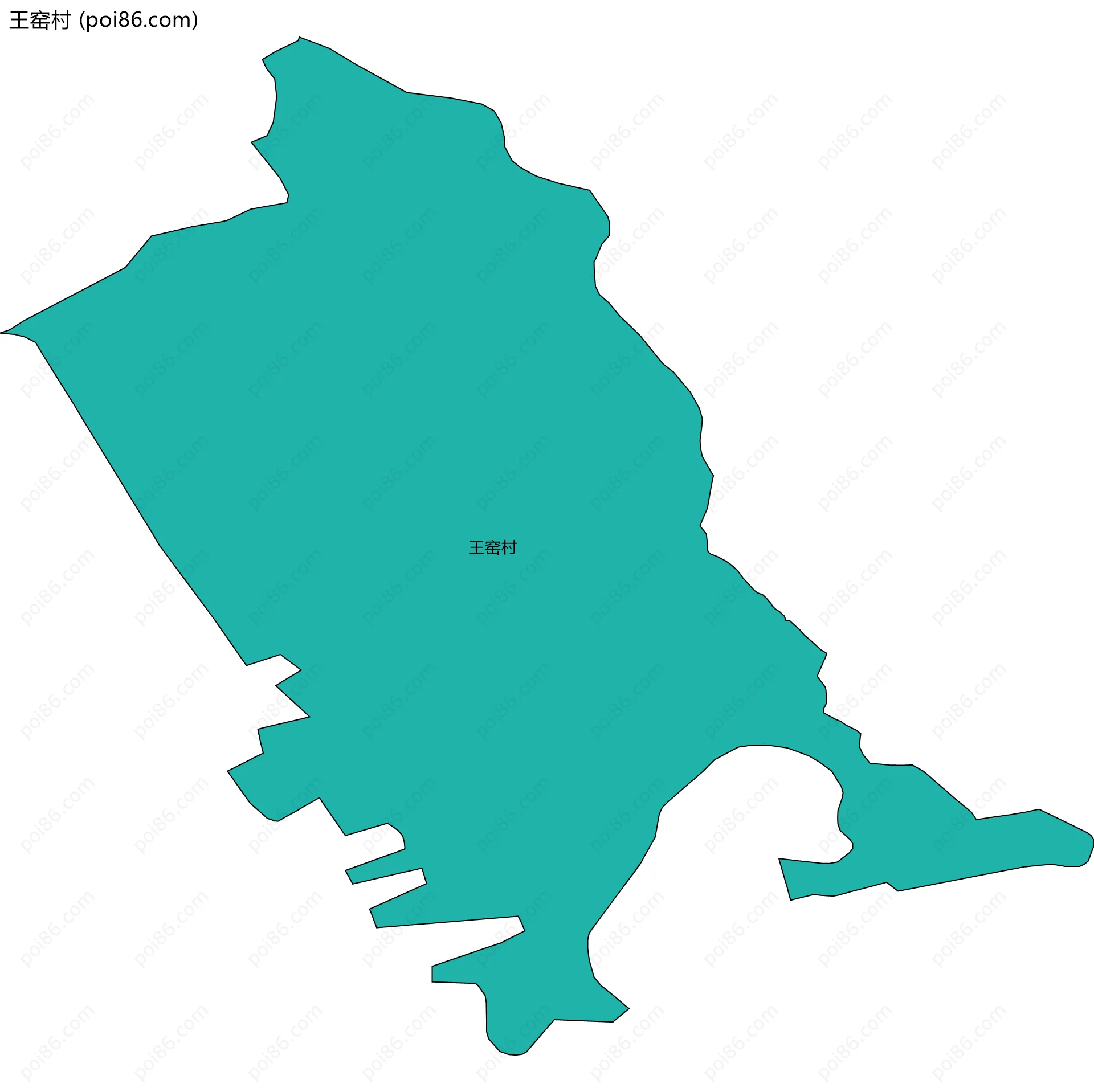 王窑村边界地图