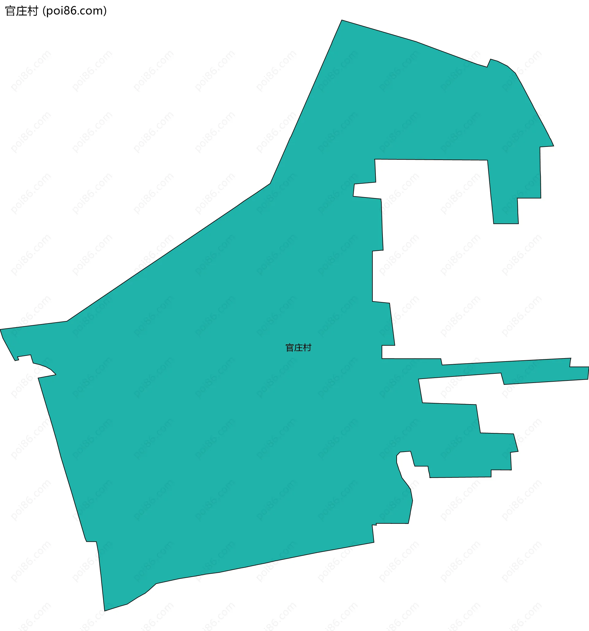 官庄村边界地图