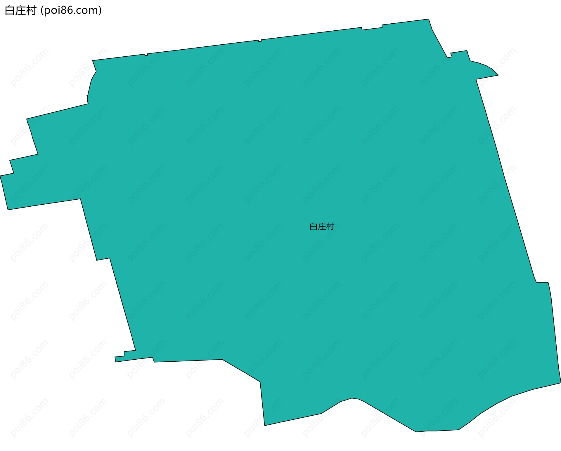 白庄村边界地图