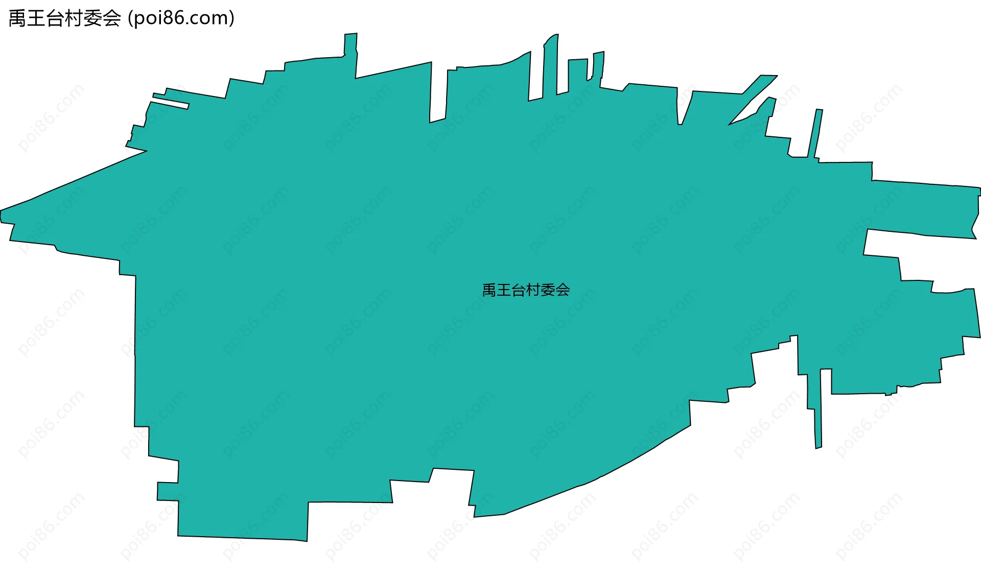 禹王台村委会边界地图