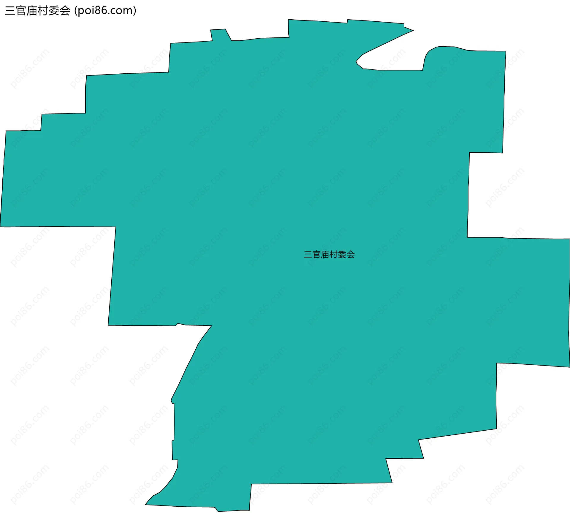 三官庙村委会边界地图
