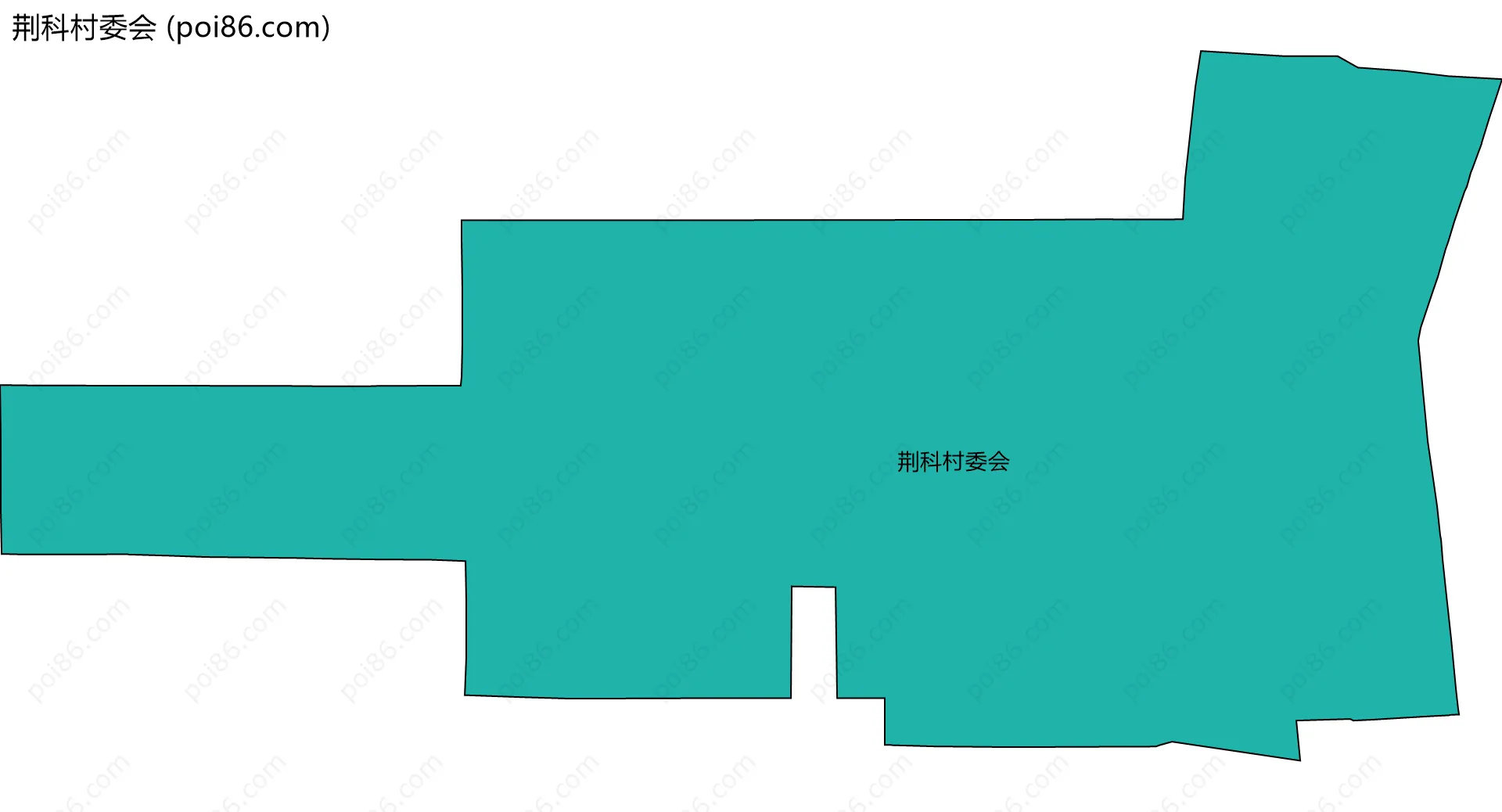 荆科村委会边界地图
