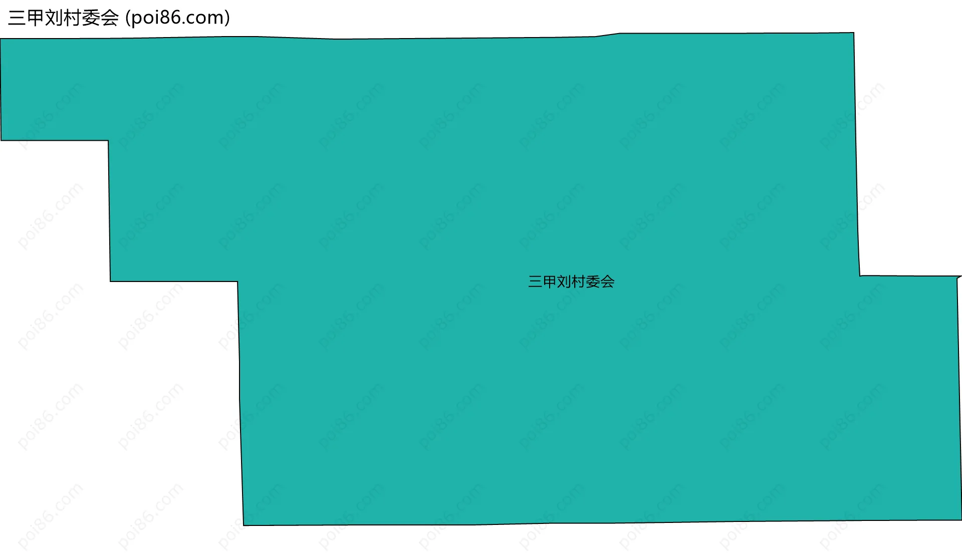 三甲刘村委会边界地图