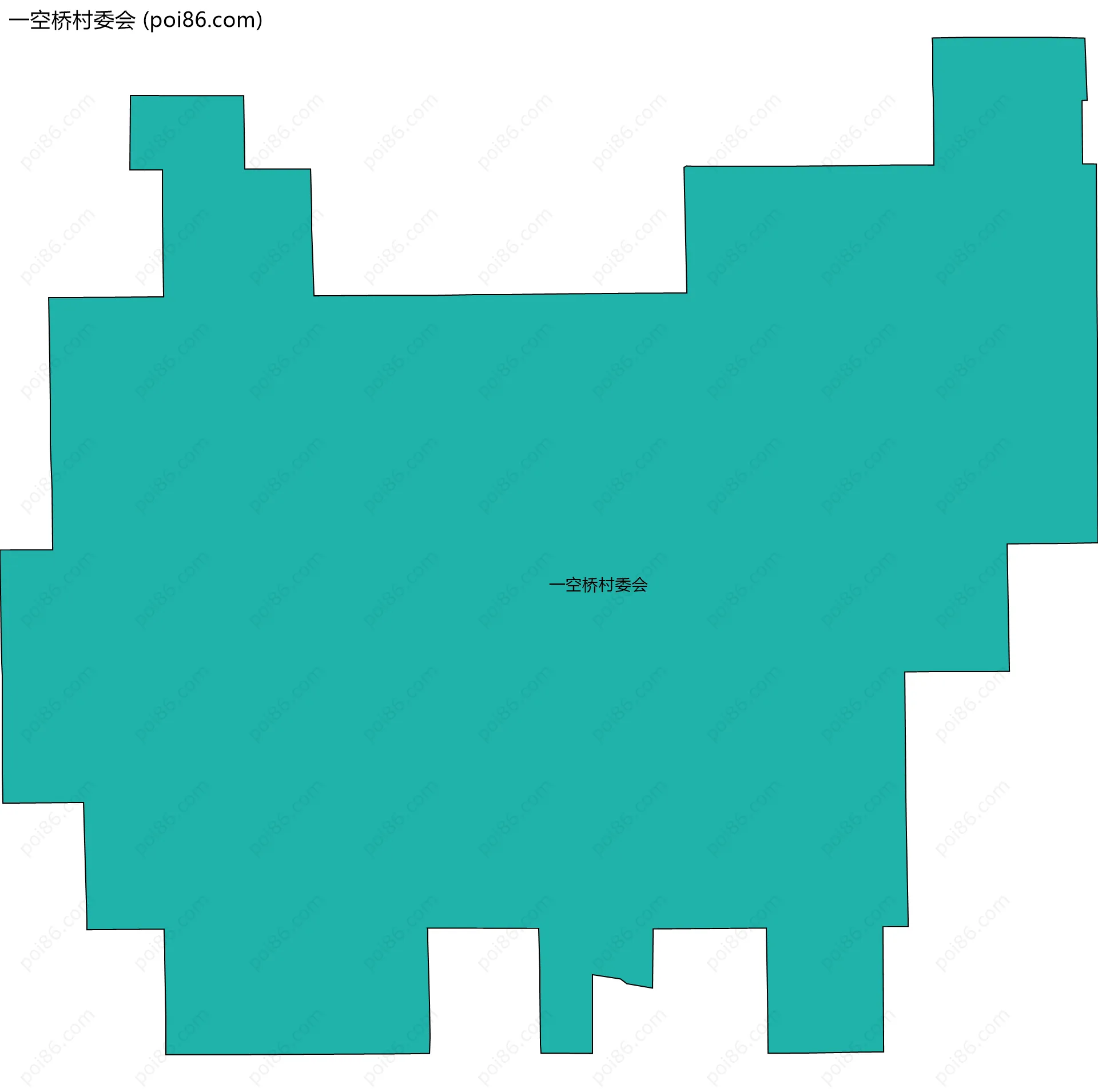 一空桥村委会边界地图
