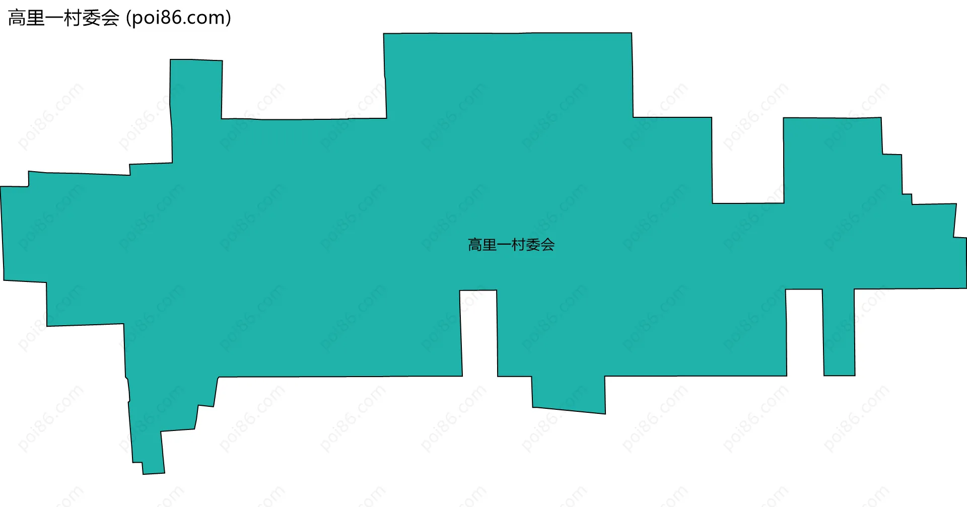 高里一村委会边界地图