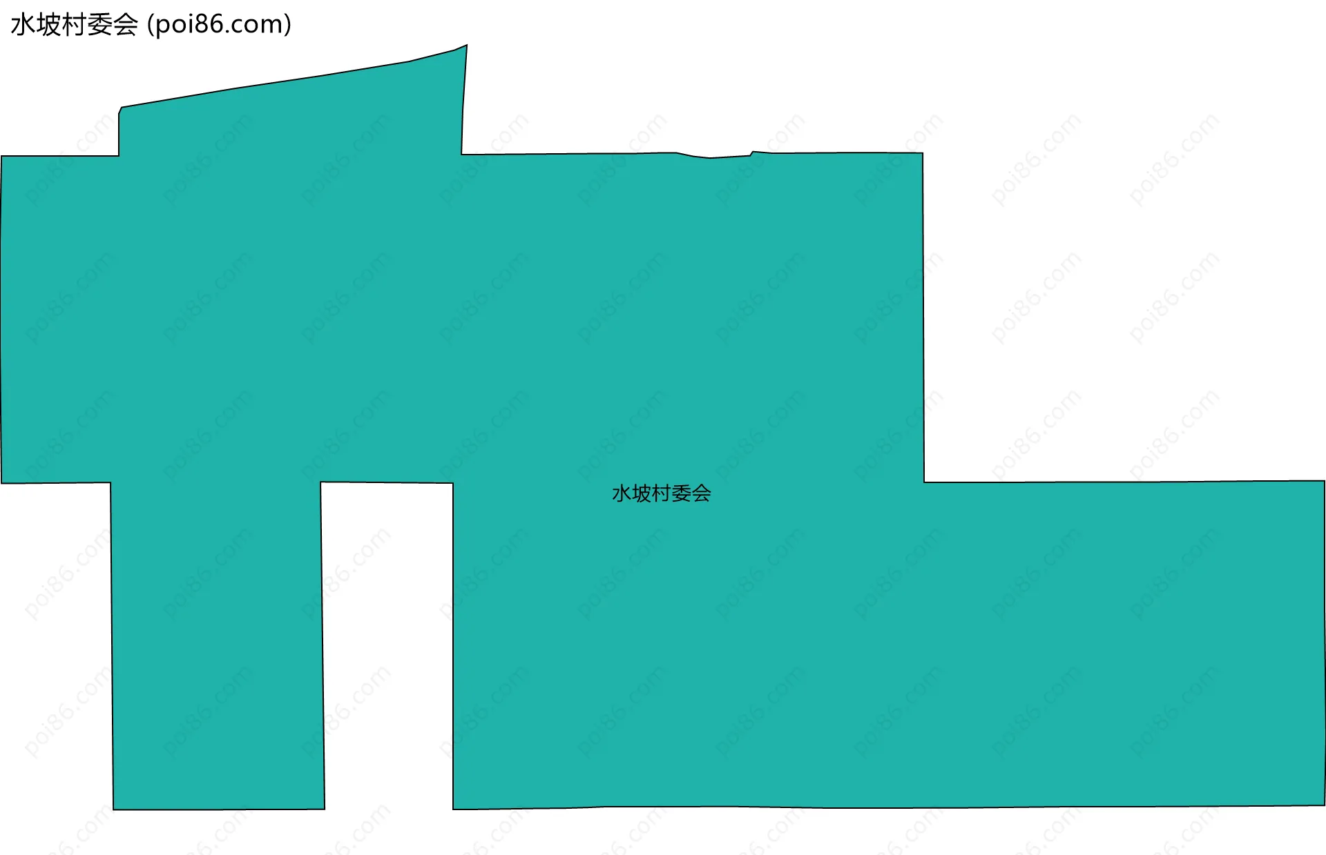 水坡村委会边界地图