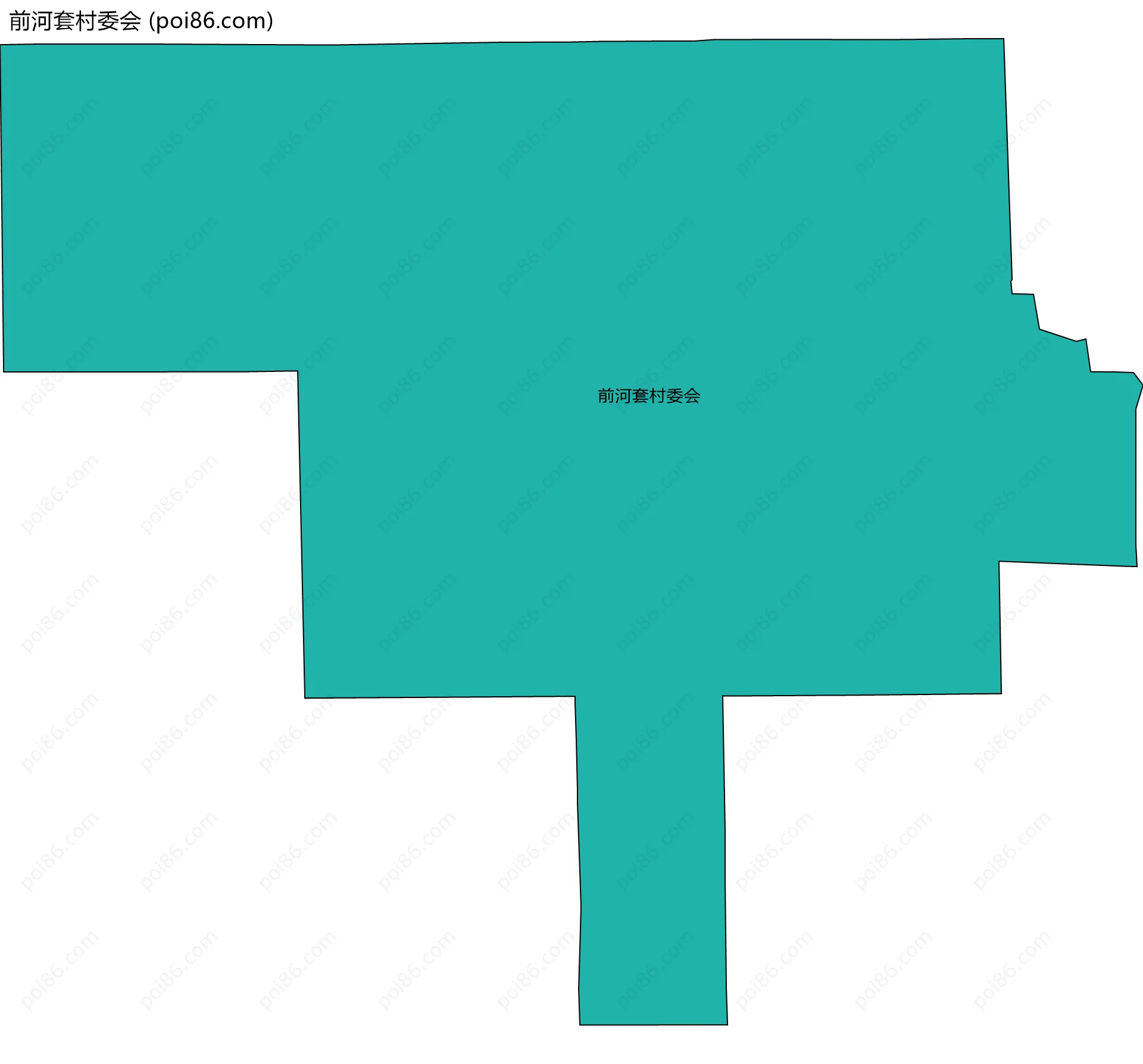 前河套村委会边界地图
