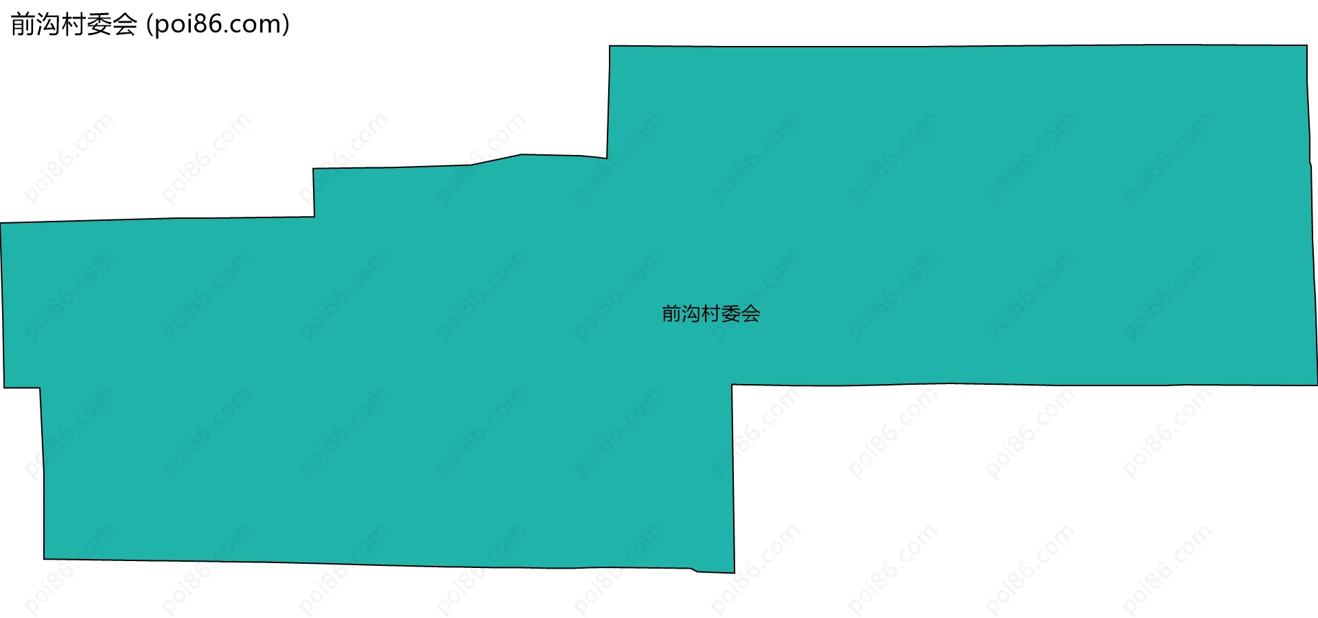 前沟村委会边界地图