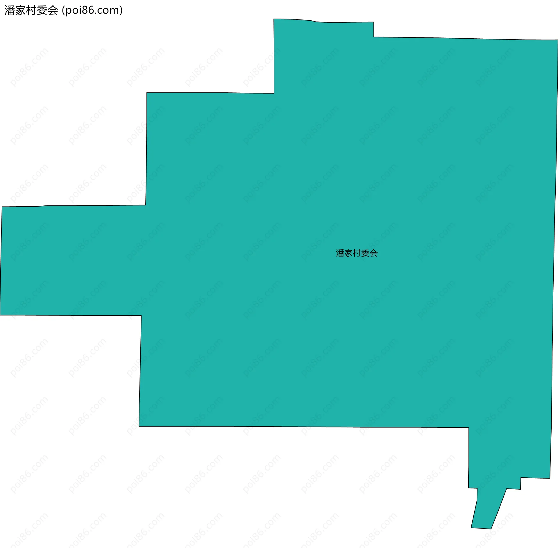 潘家村委会边界地图