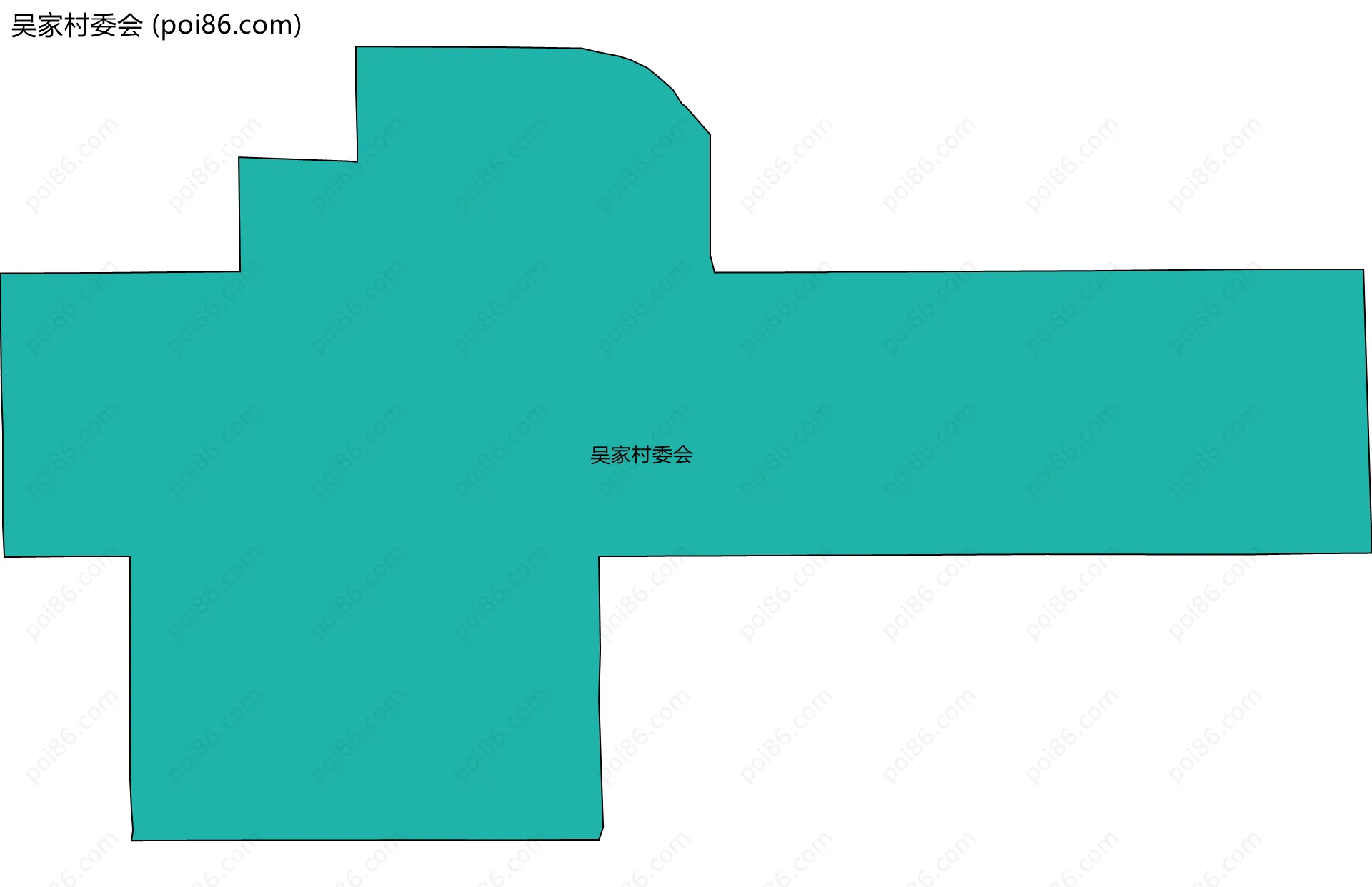 吴家村委会边界地图