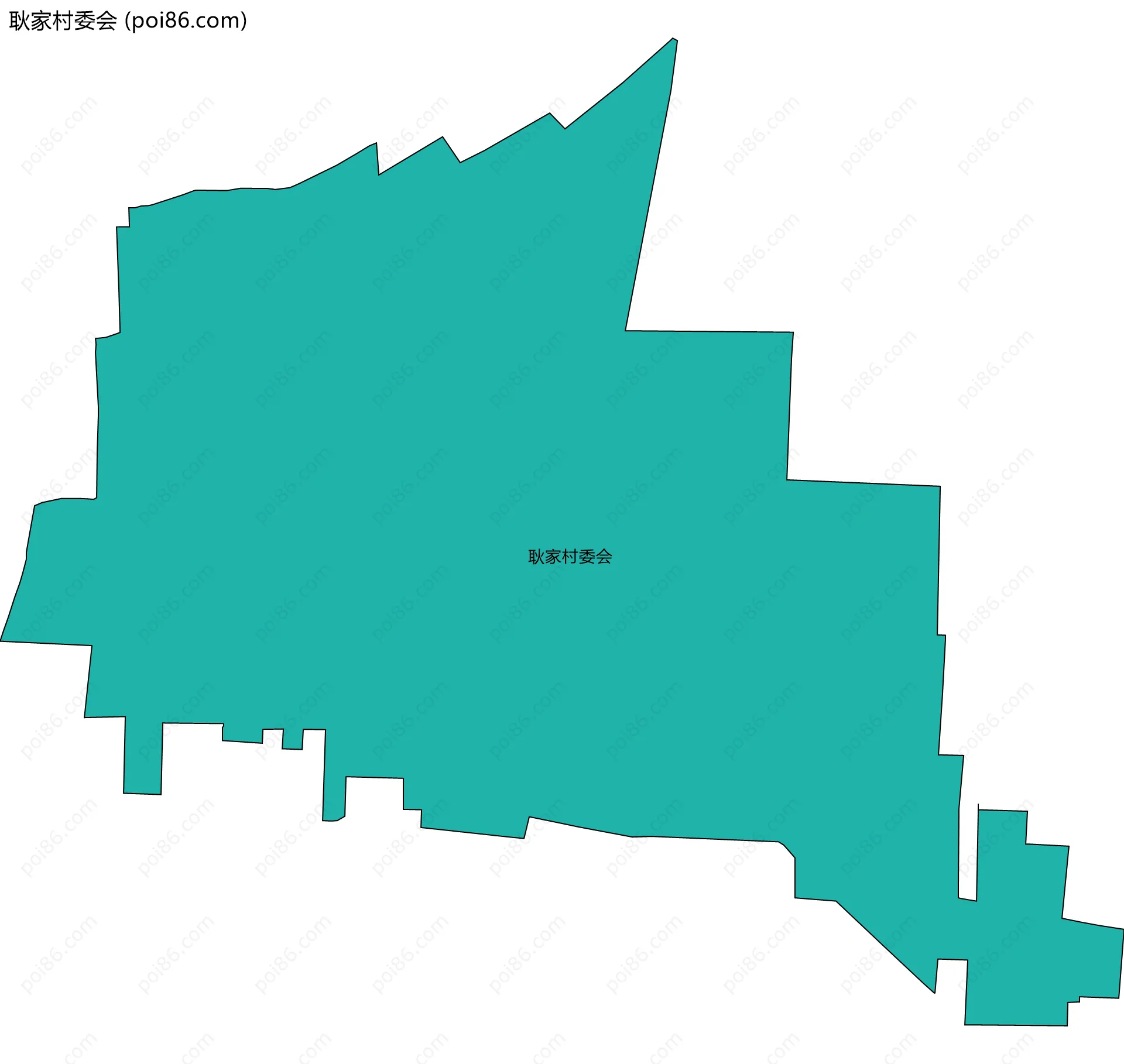 耿家村委会边界地图
