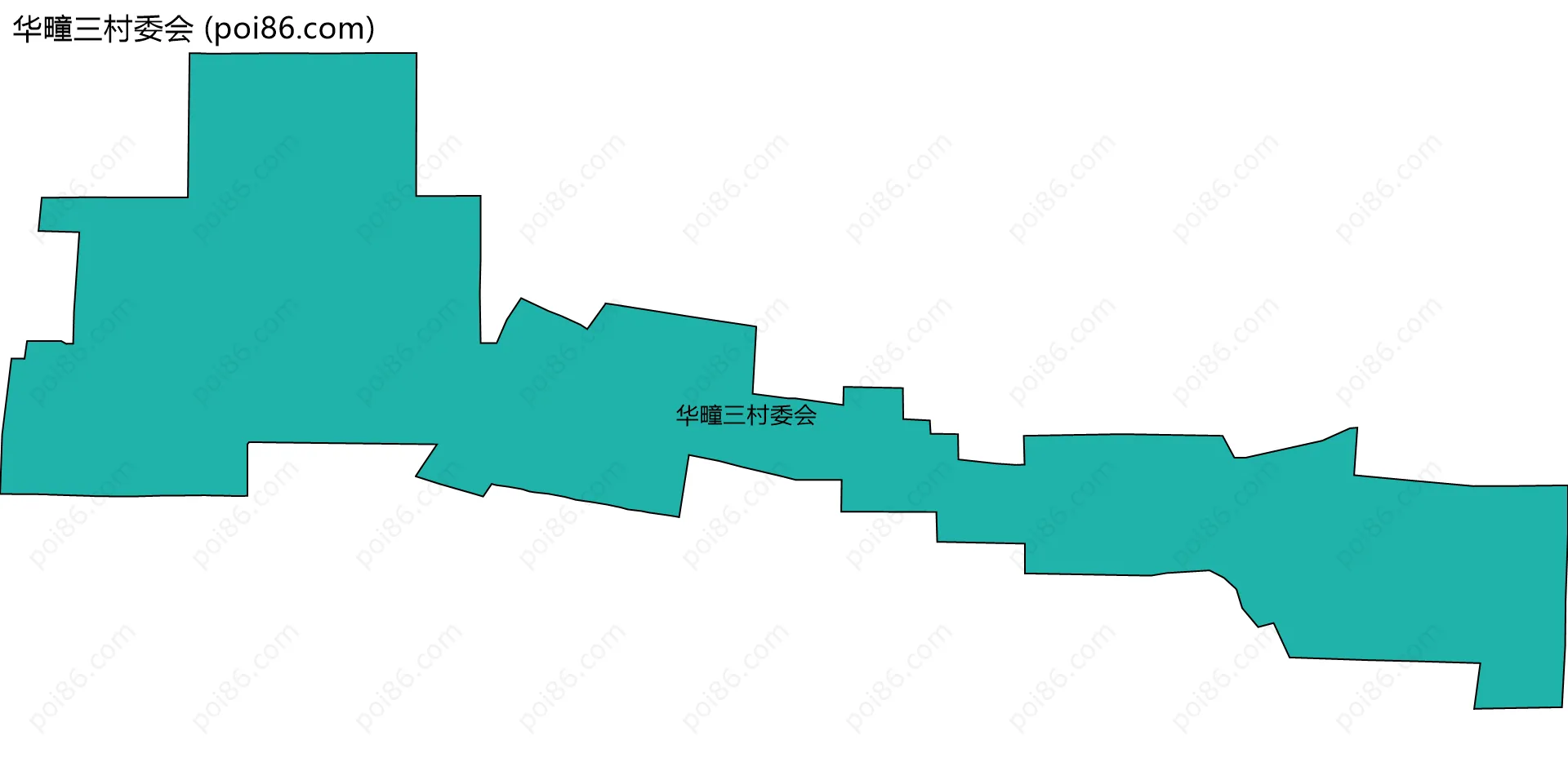 华疃三村委会边界地图