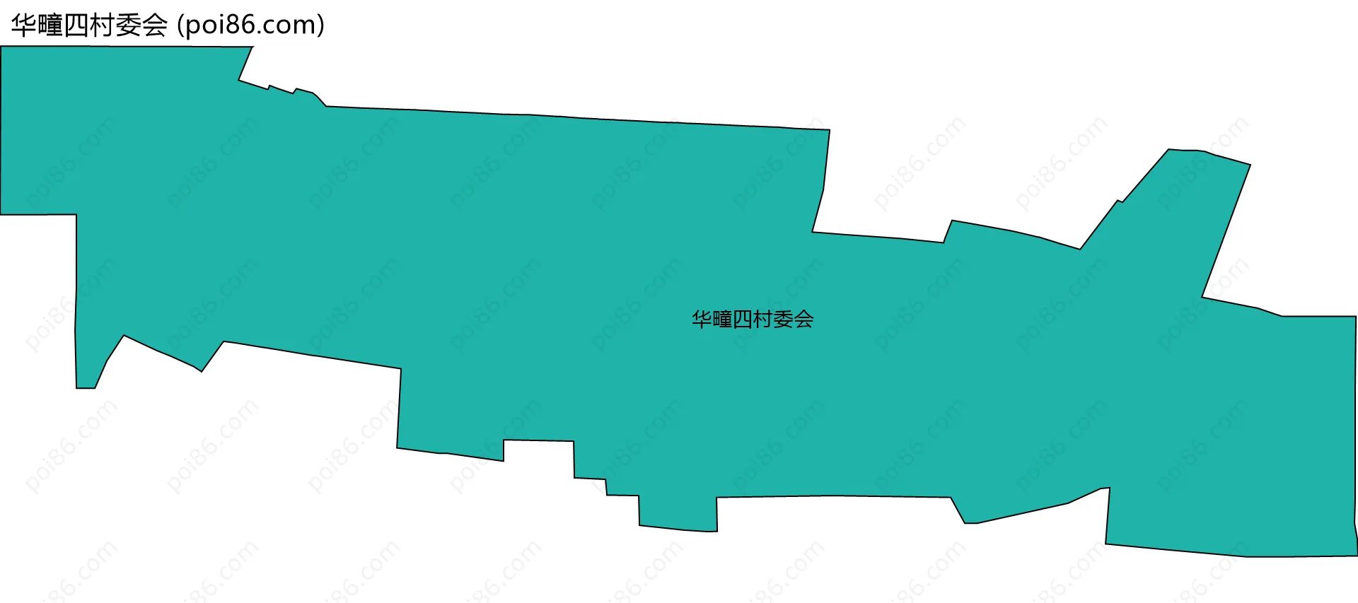 华疃四村委会边界地图