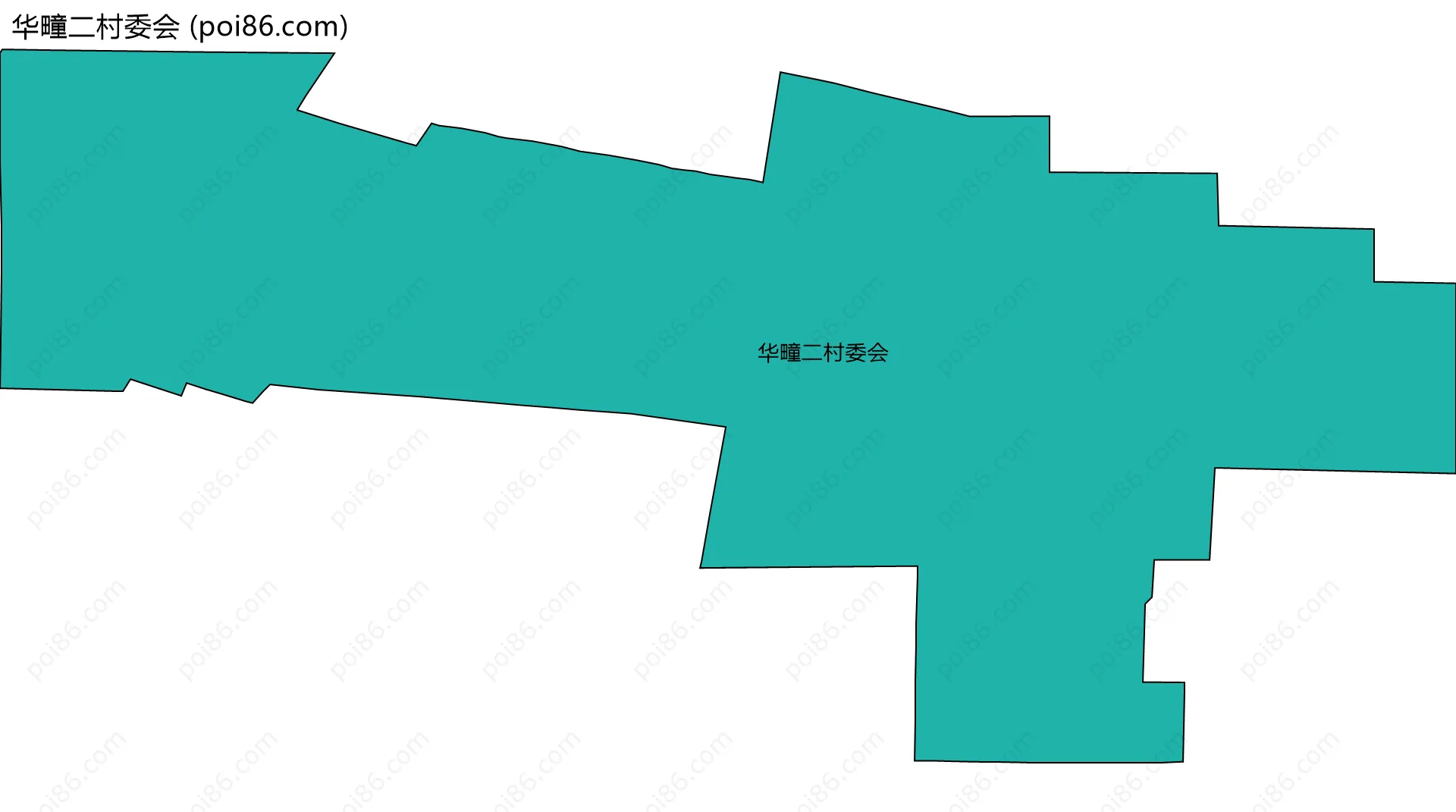 华疃二村委会边界地图