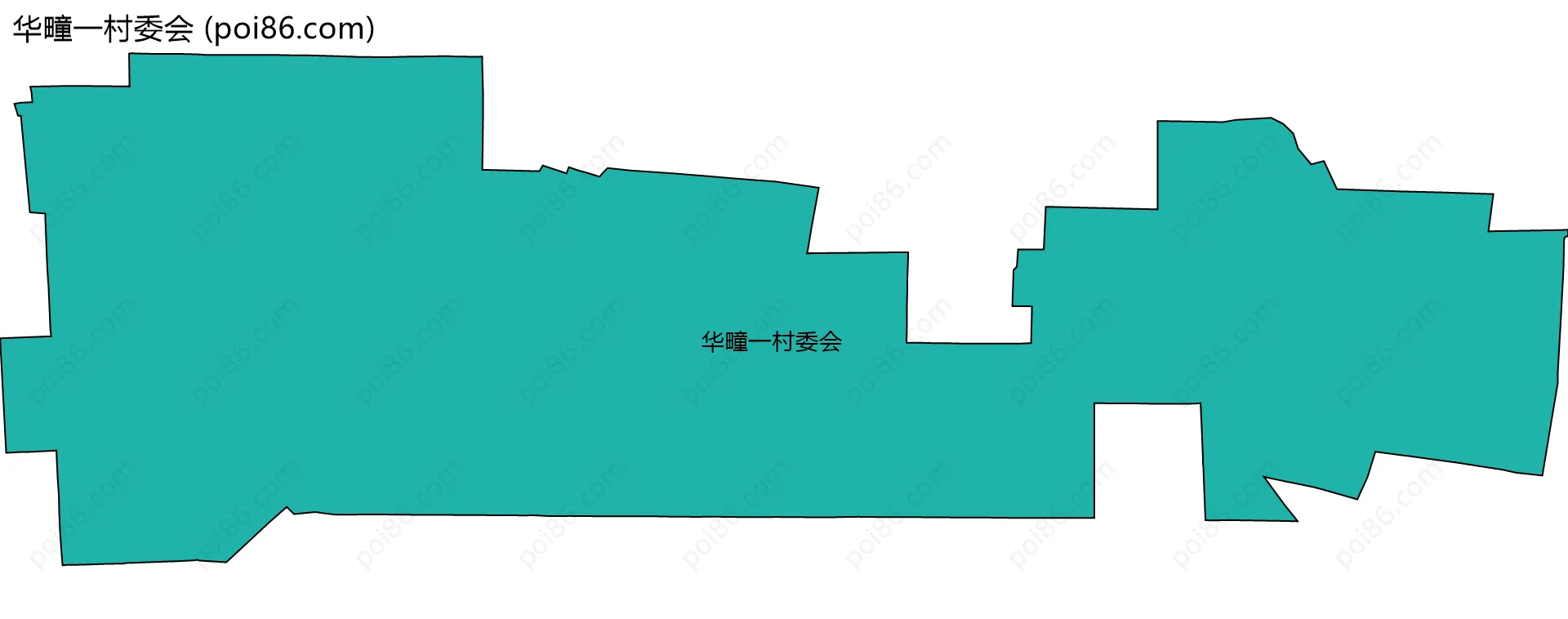 华疃一村委会边界地图