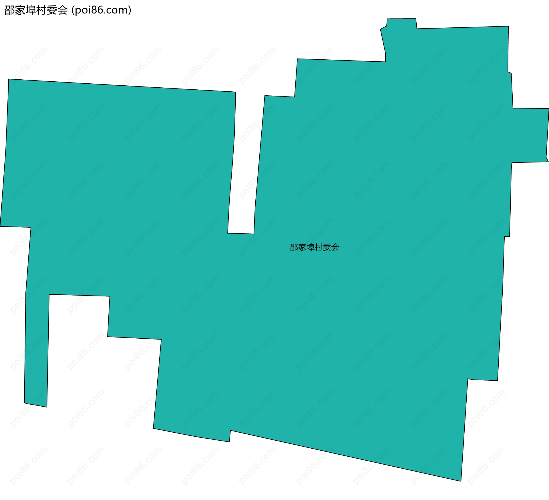 邵家埠村委会边界地图