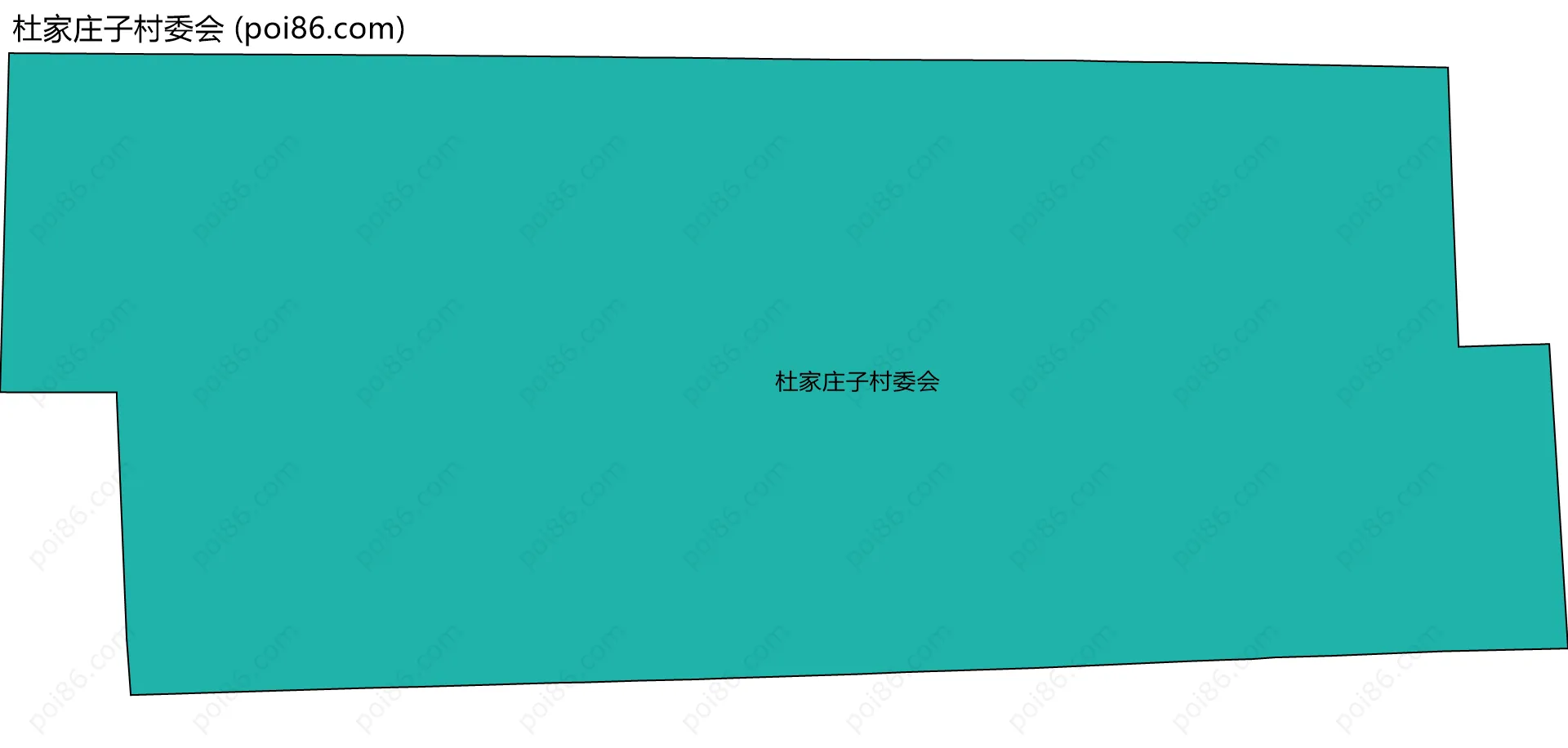 杜家庄子村委会边界地图