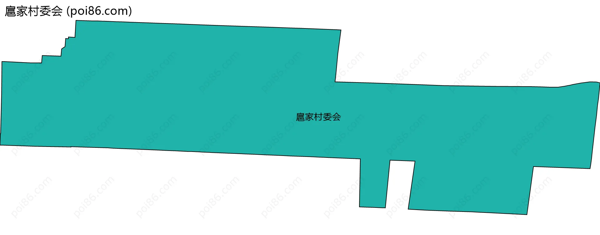 扈家村委会边界地图