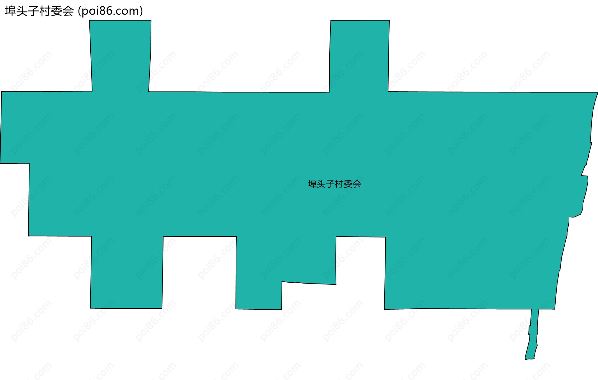 埠头子村委会边界地图