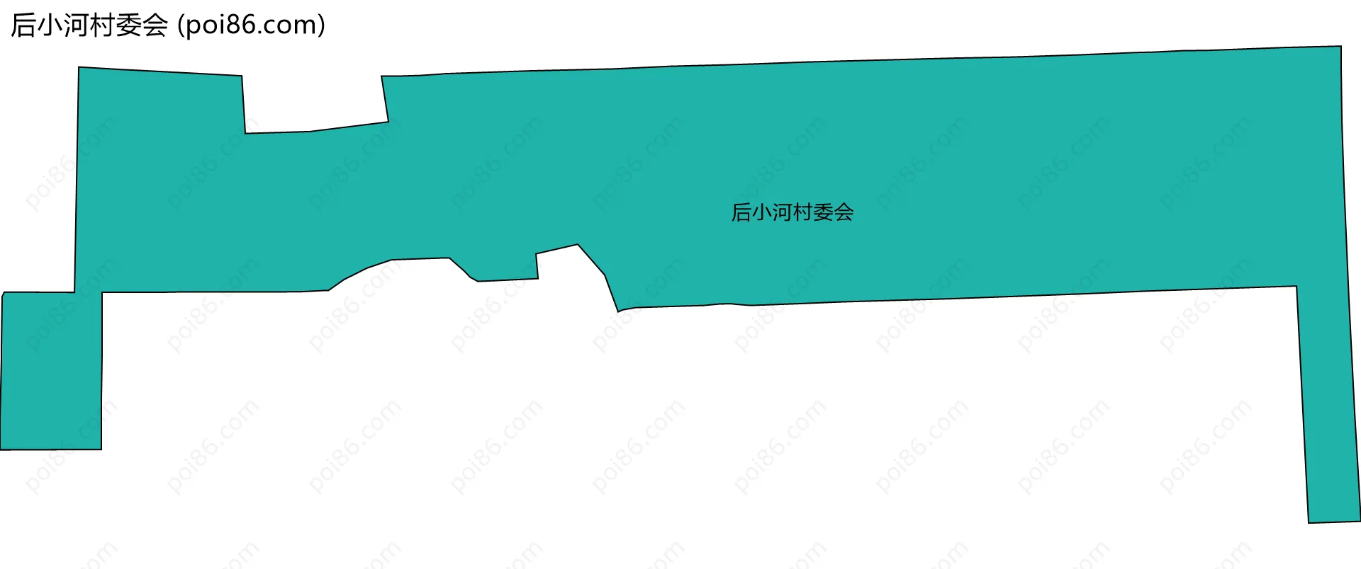 后小河村委会边界地图