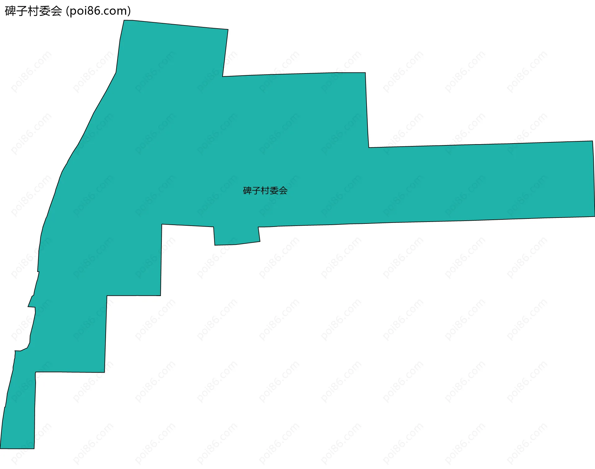 碑子村委会边界地图