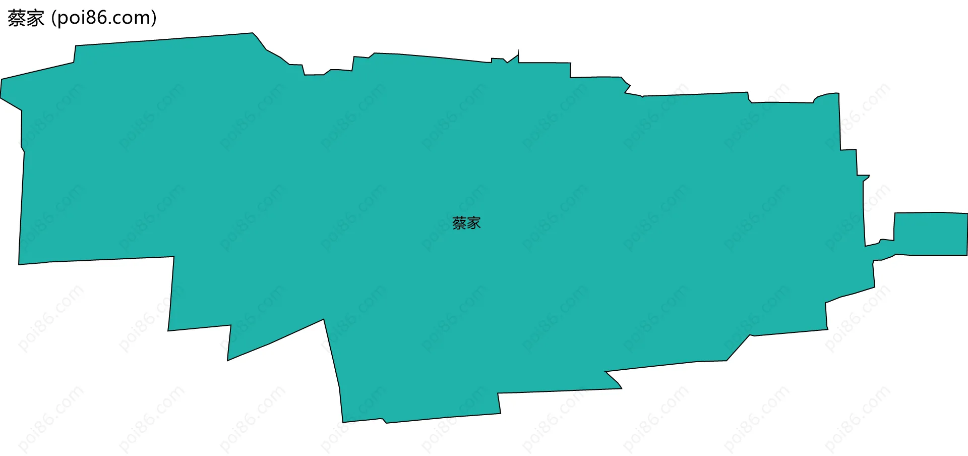 蔡家边界地图