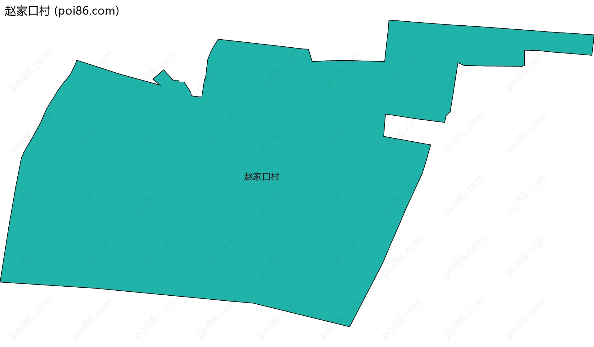 赵家口村边界地图