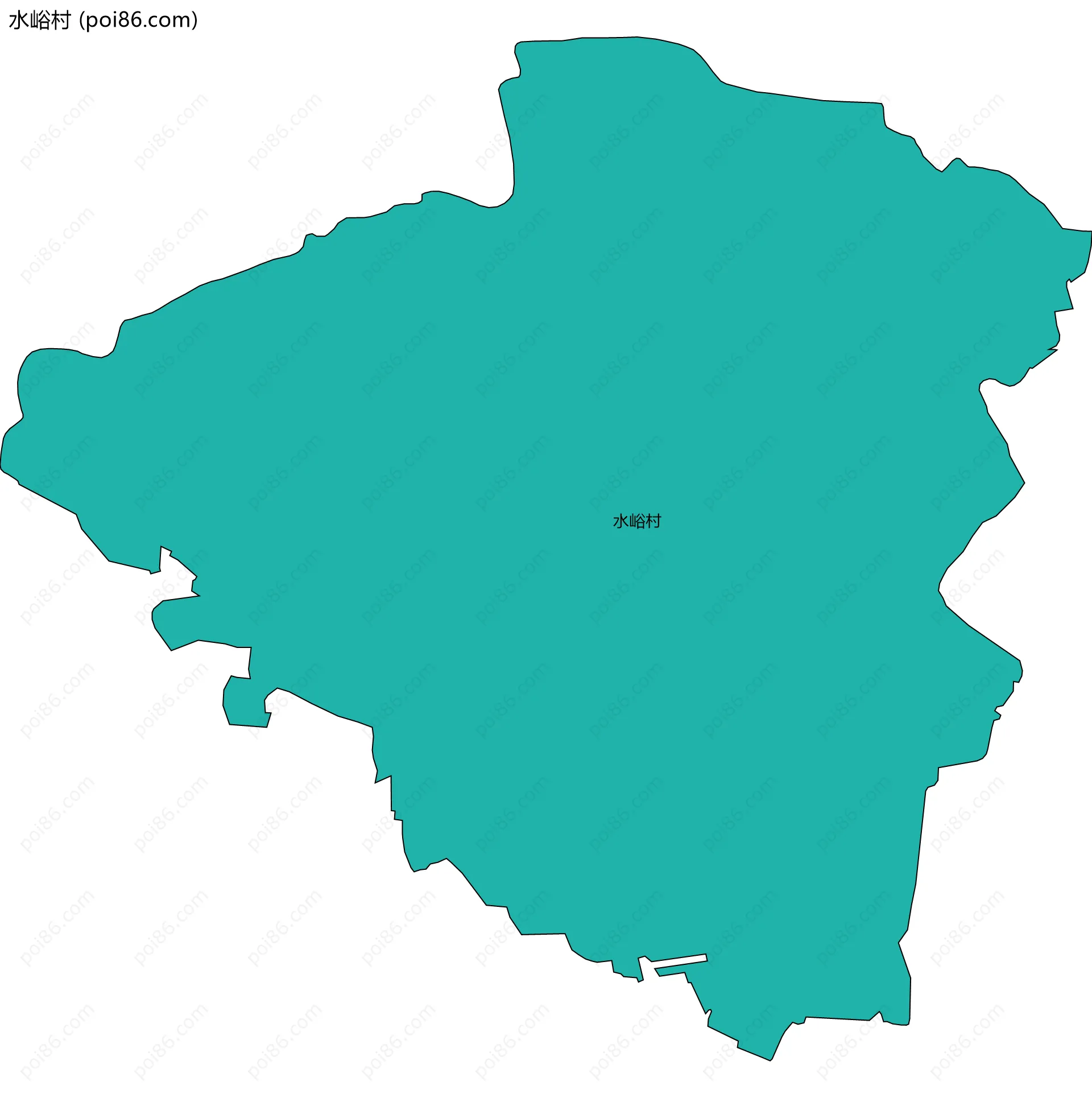 水峪村边界地图