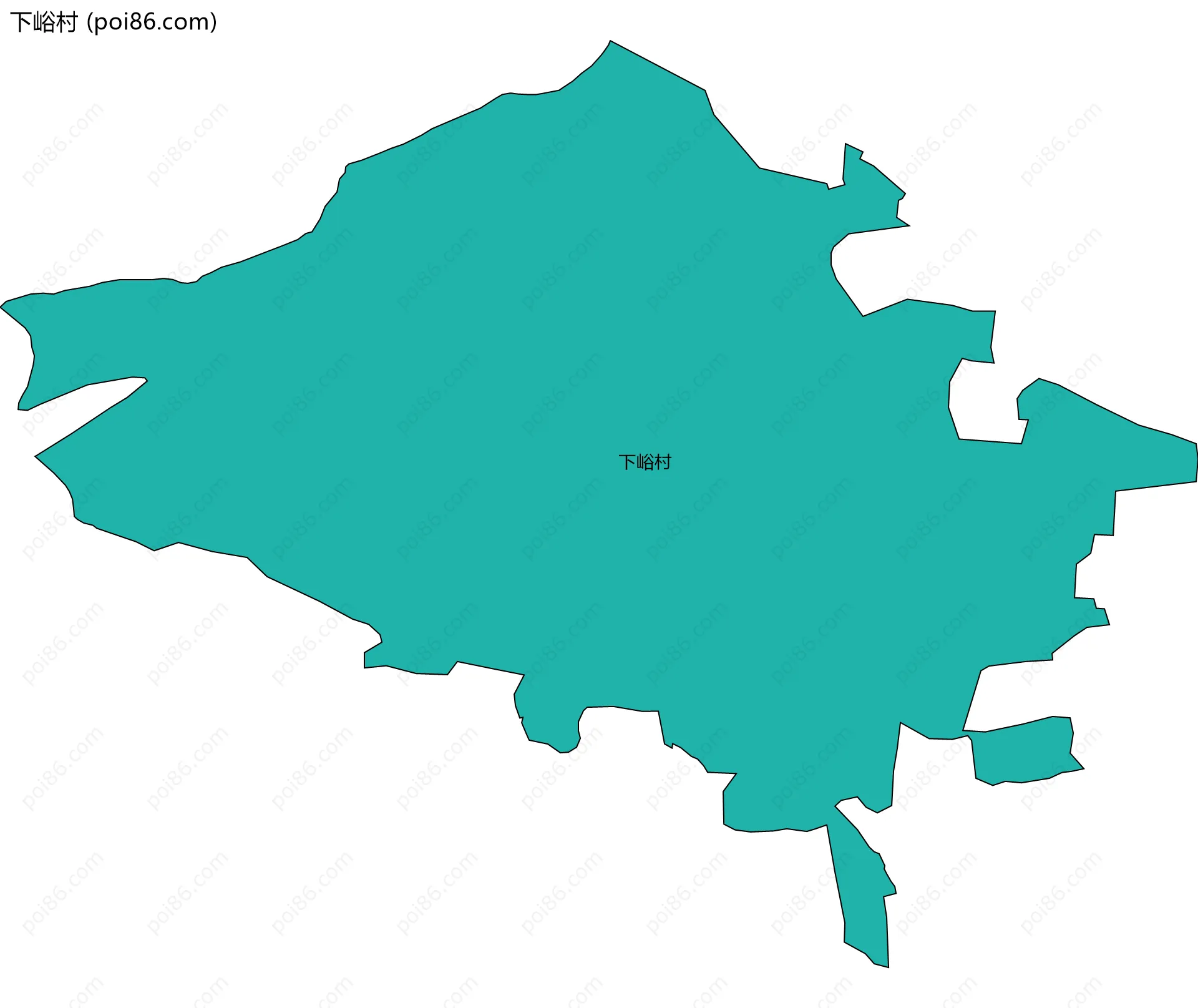 下峪村边界地图