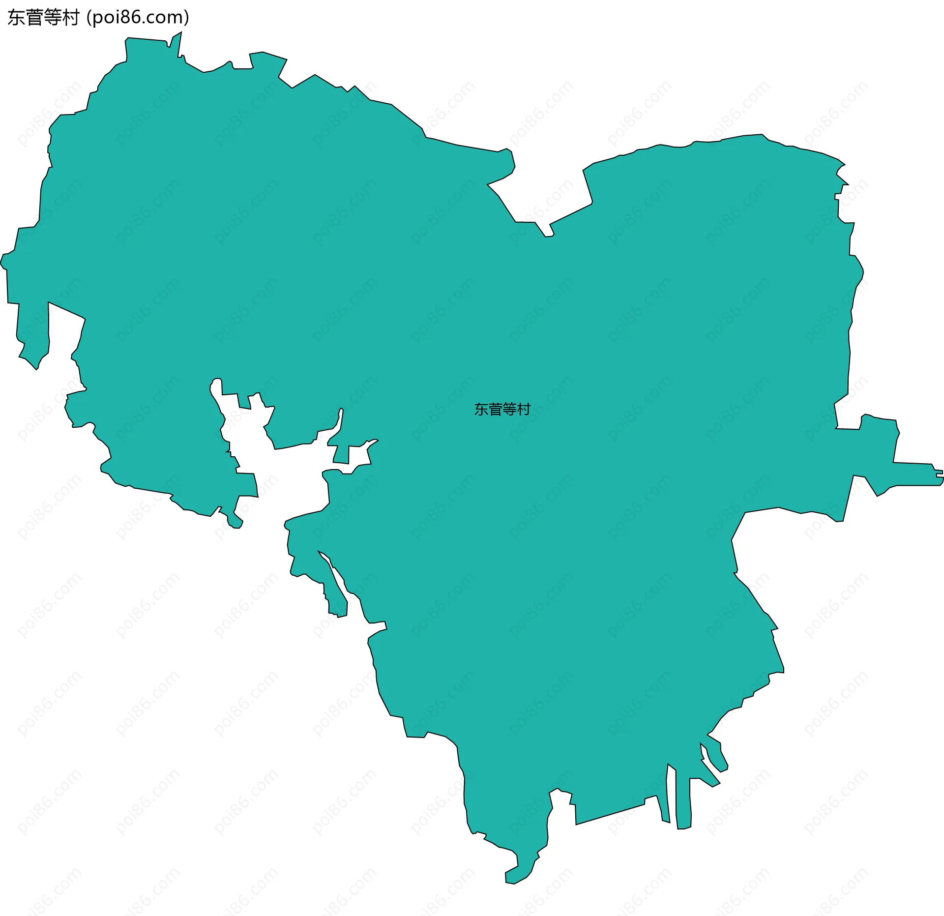 东菅等村边界地图