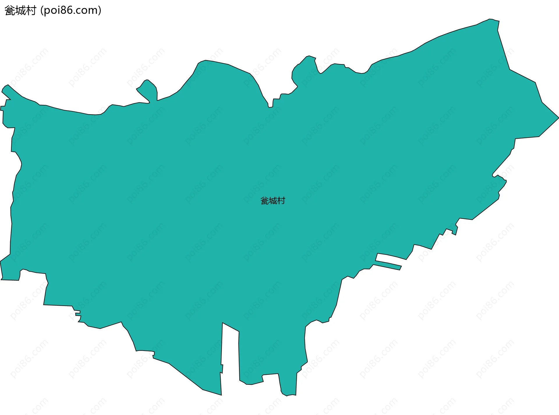 瓮城村边界地图