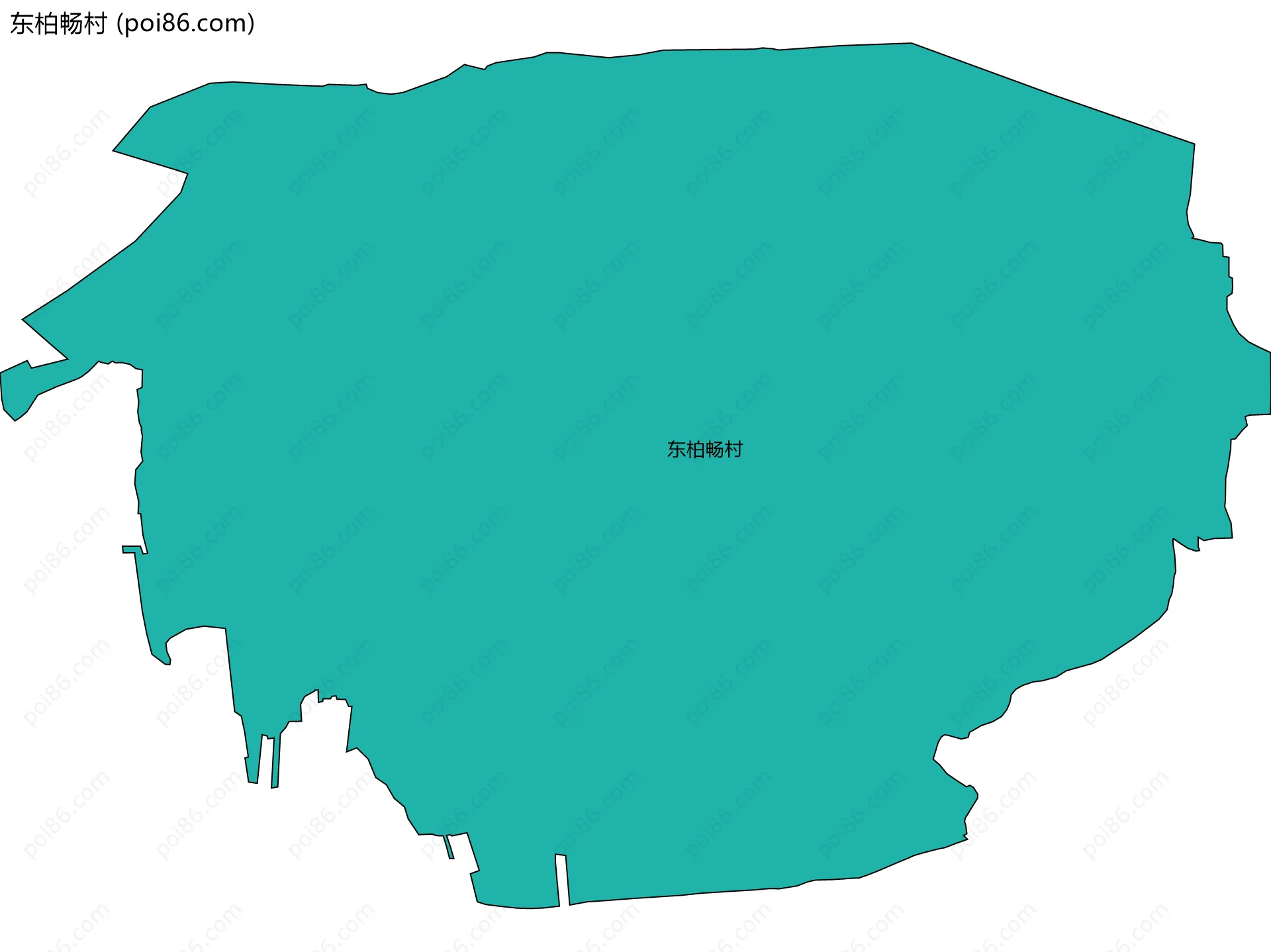 东柏畅村边界地图