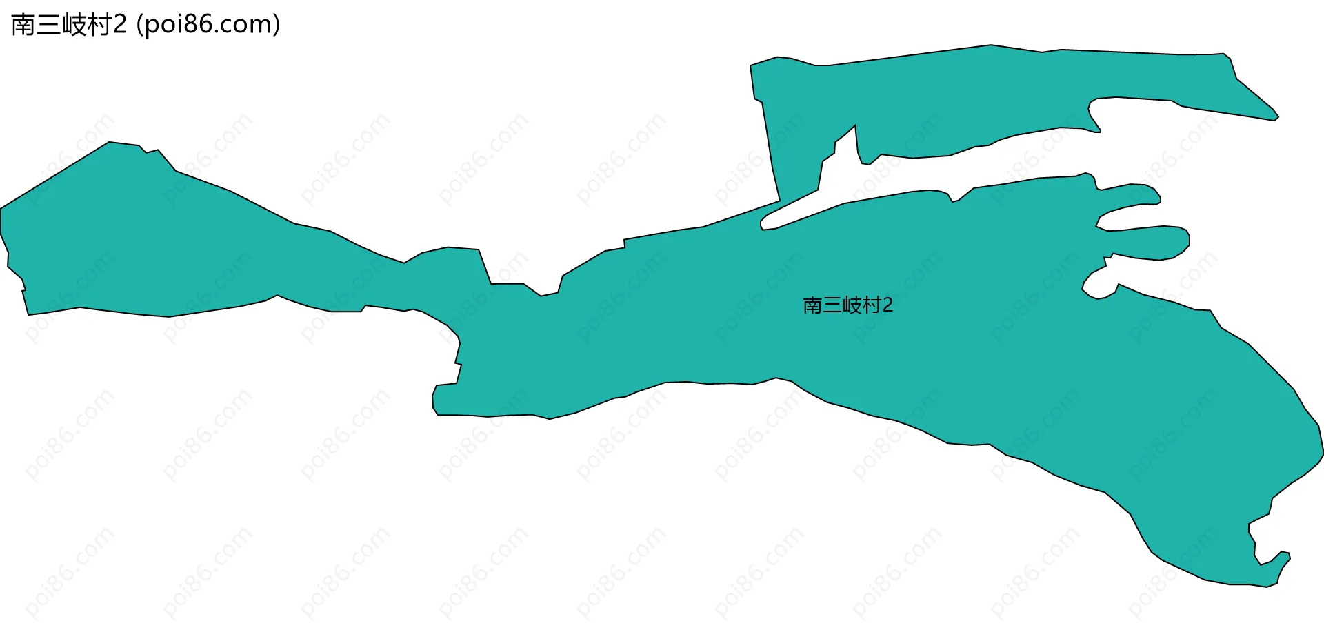 南三岐村2边界地图