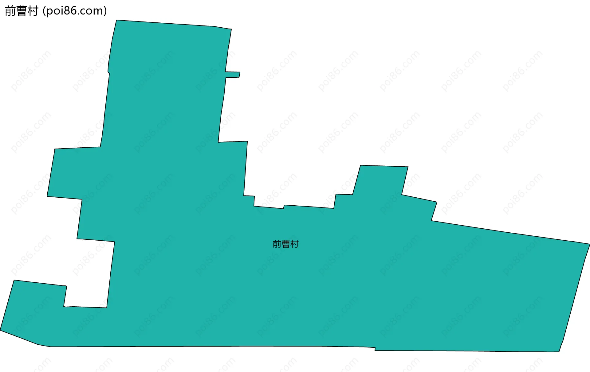 前曹村边界地图