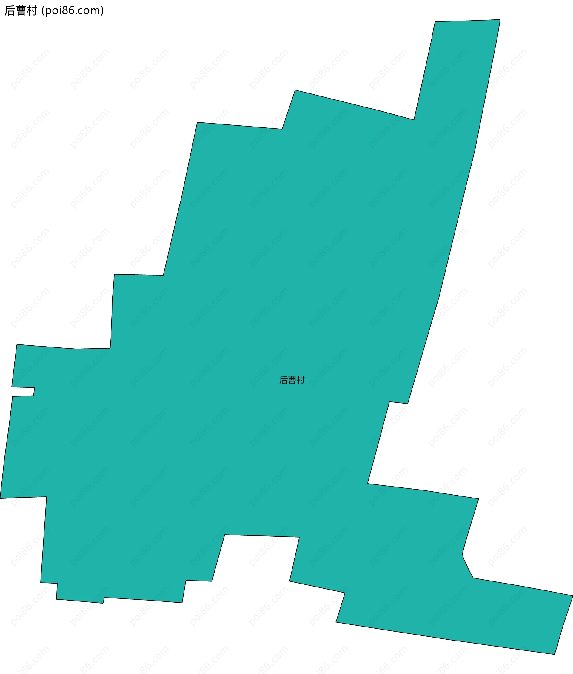 后曹村边界地图