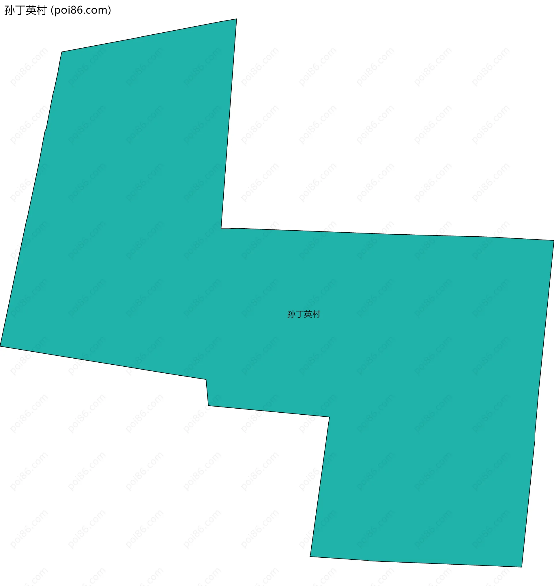 孙丁英村边界地图