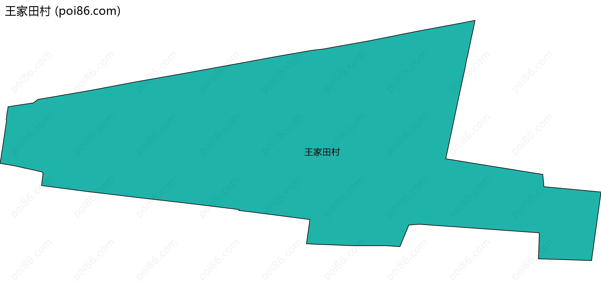 王家田村边界地图