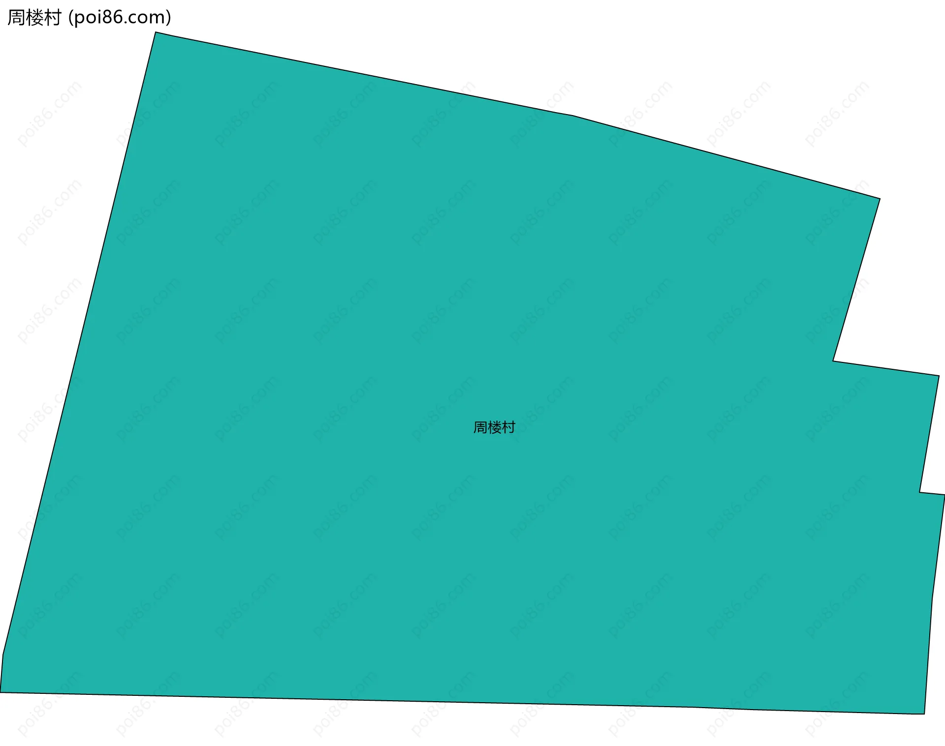 周楼村边界地图