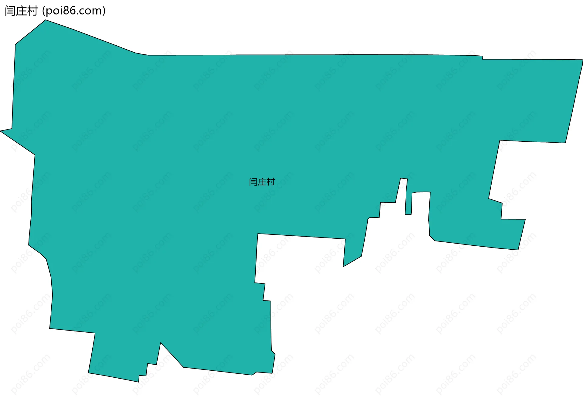 闫庄村边界地图